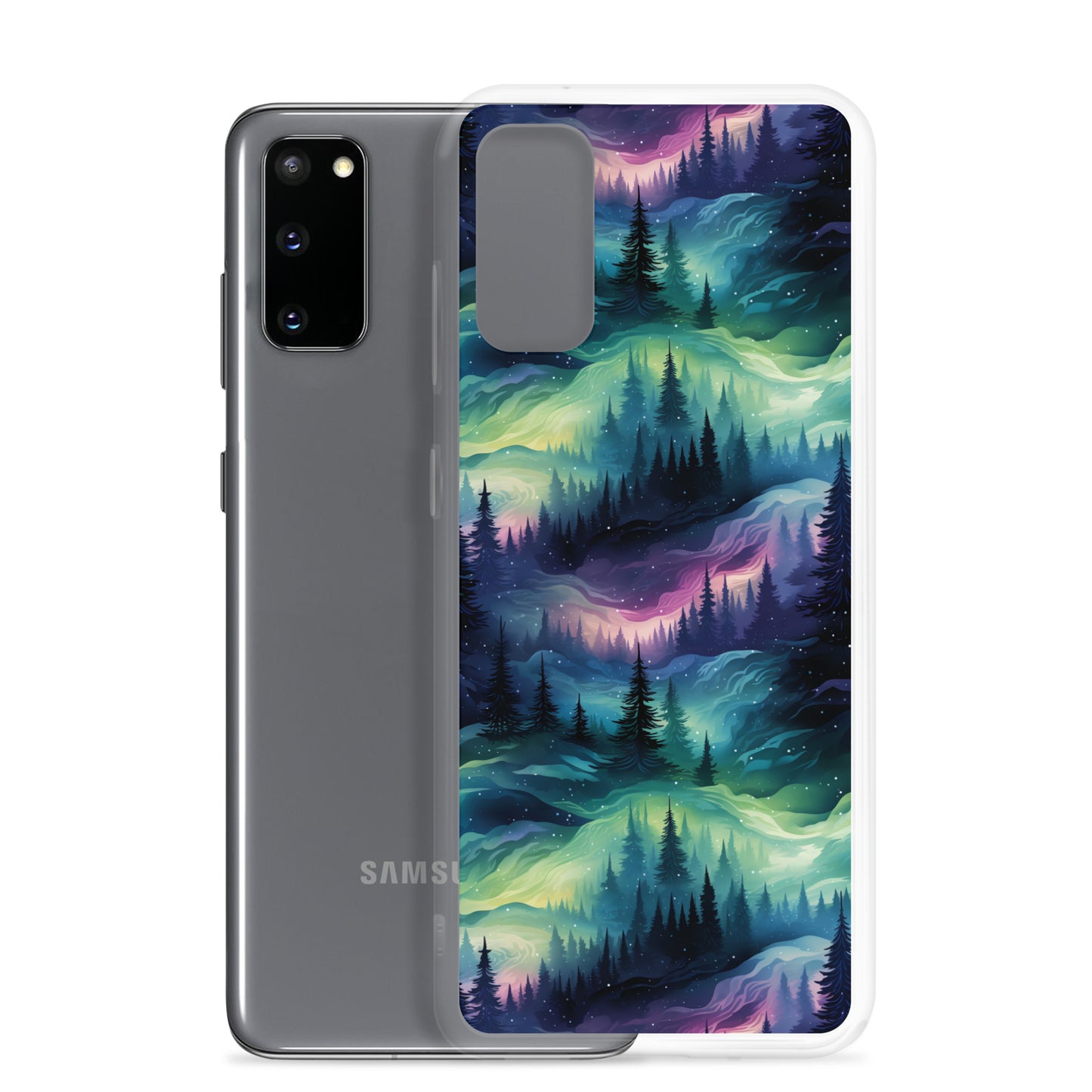 Clear Case for Samsung® Winter Fashion Northern Lights