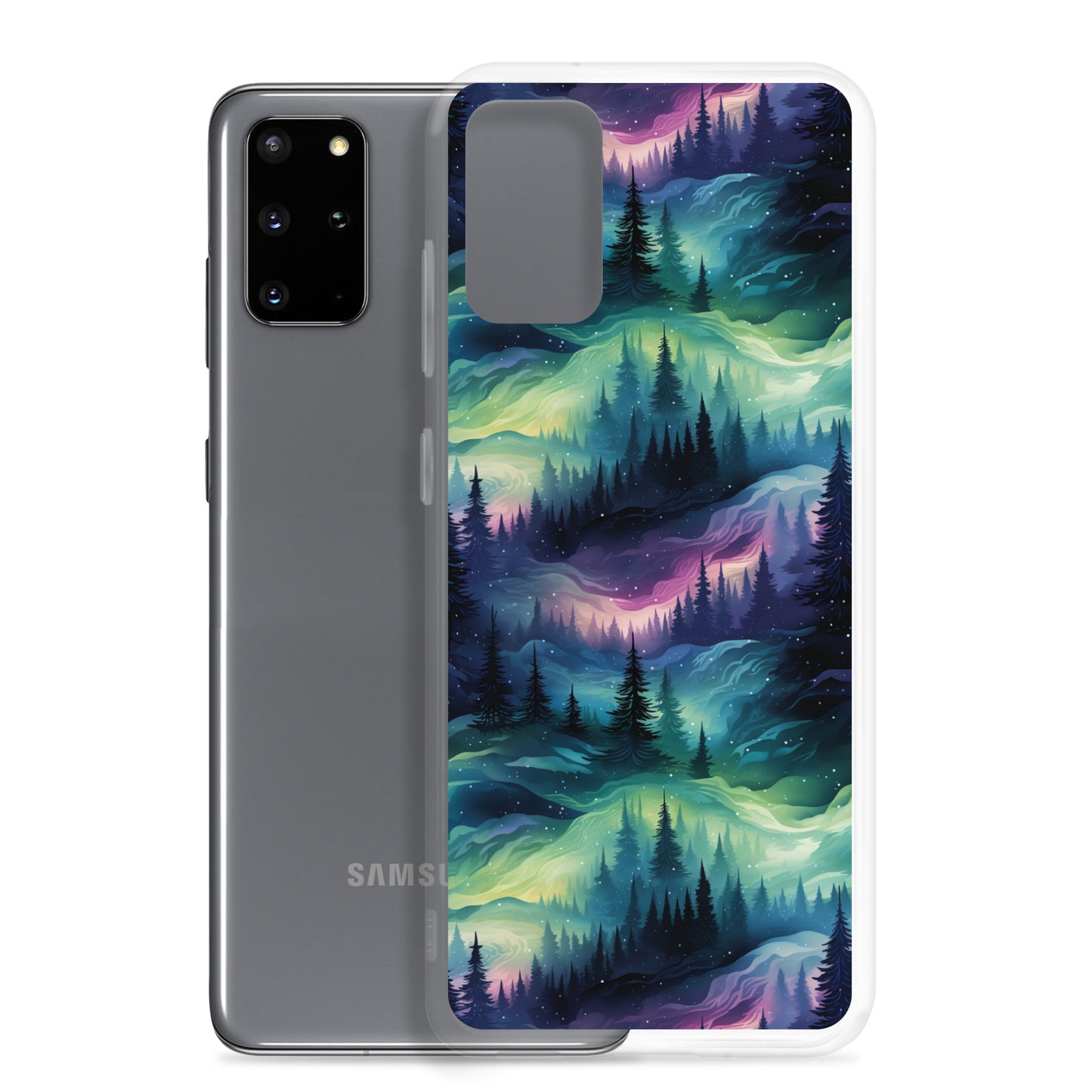 Clear Case for Samsung® Winter Fashion Northern Lights