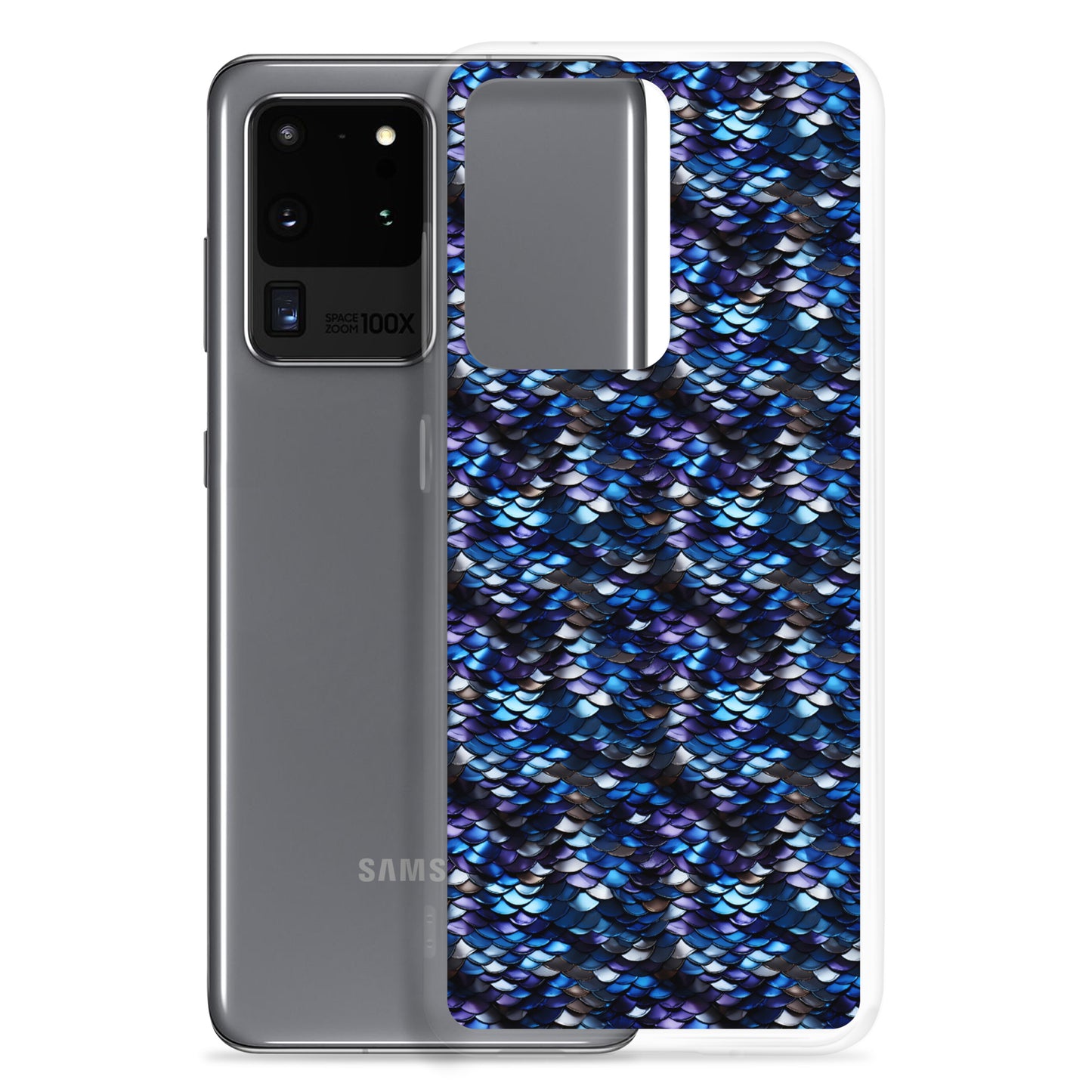 Clear Case for Samsung® Dragon Scale Blue