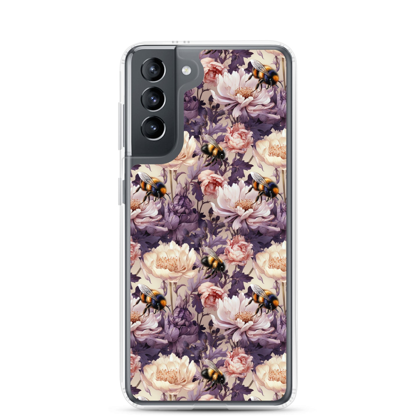 Clear Case for Samsung® Floral Bee #51