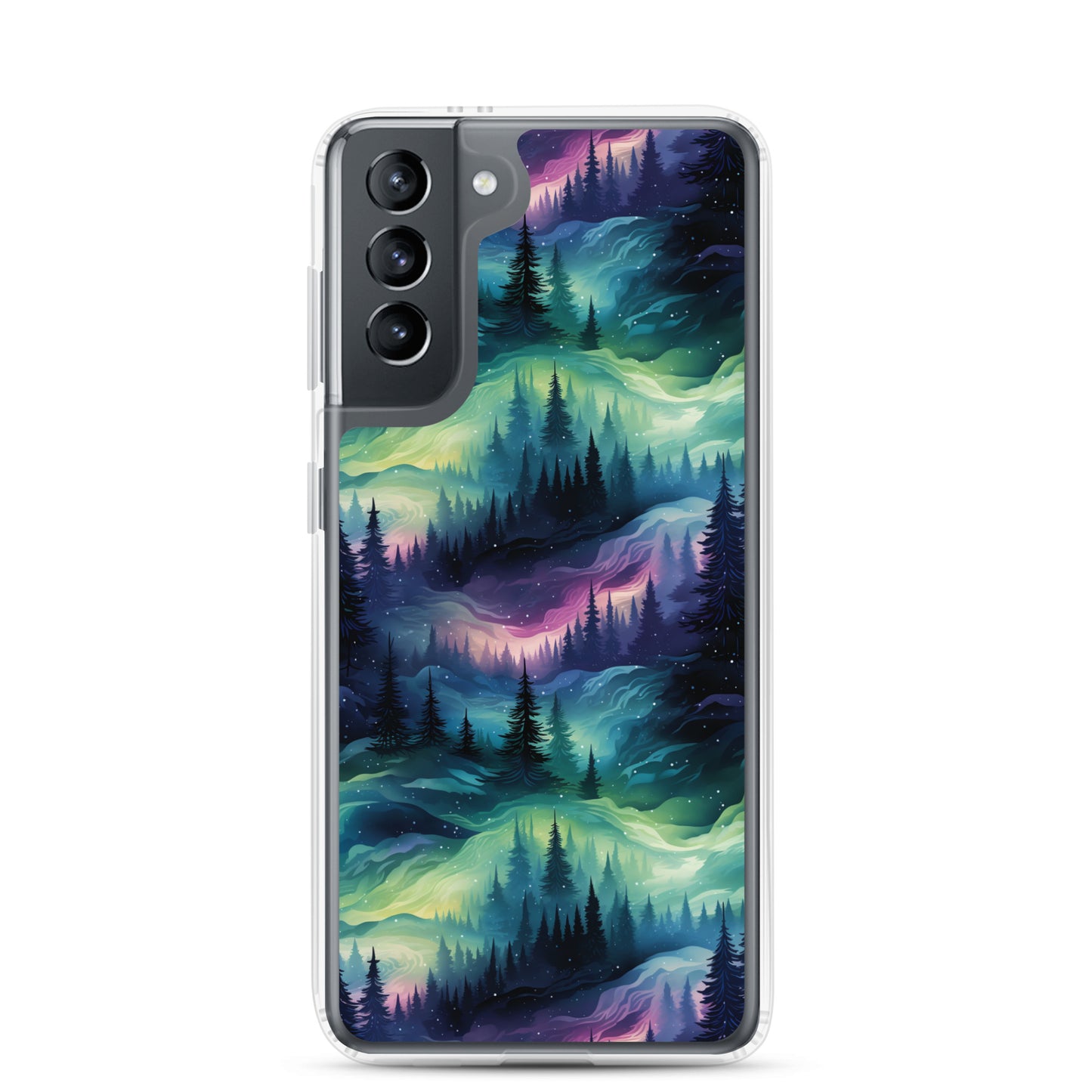 Clear Case for Samsung® Winter Fashion Northern Lights