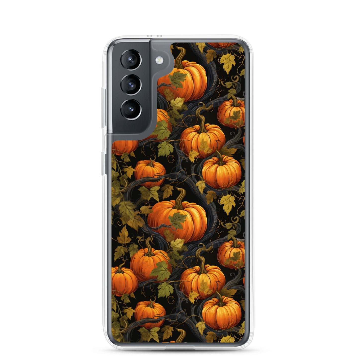 Clear Case for Samsung® Halloween Pumpkin Harvest
