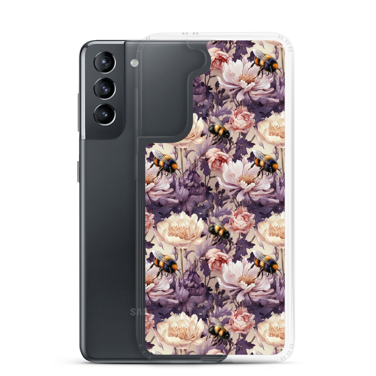 Clear Case for Samsung® Floral Bee #51