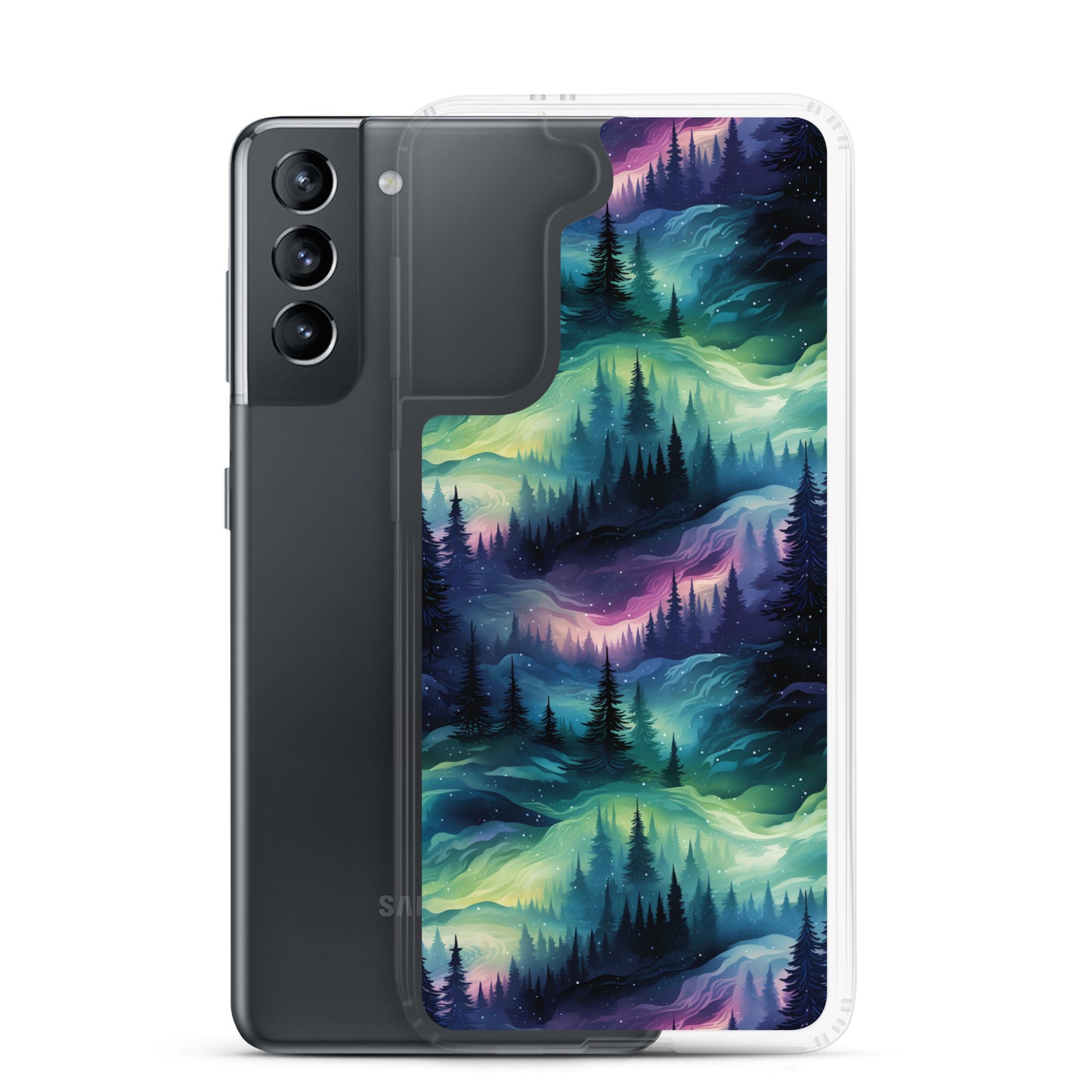 Clear Case for Samsung® Winter Fashion Northern Lights