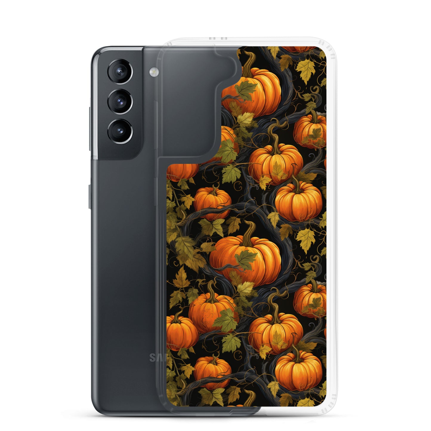 Clear Case for Samsung® Halloween Pumpkin Harvest