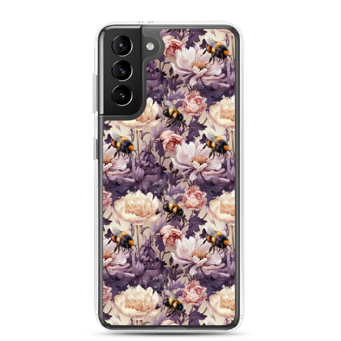 Clear Case for Samsung® Floral Bee #51