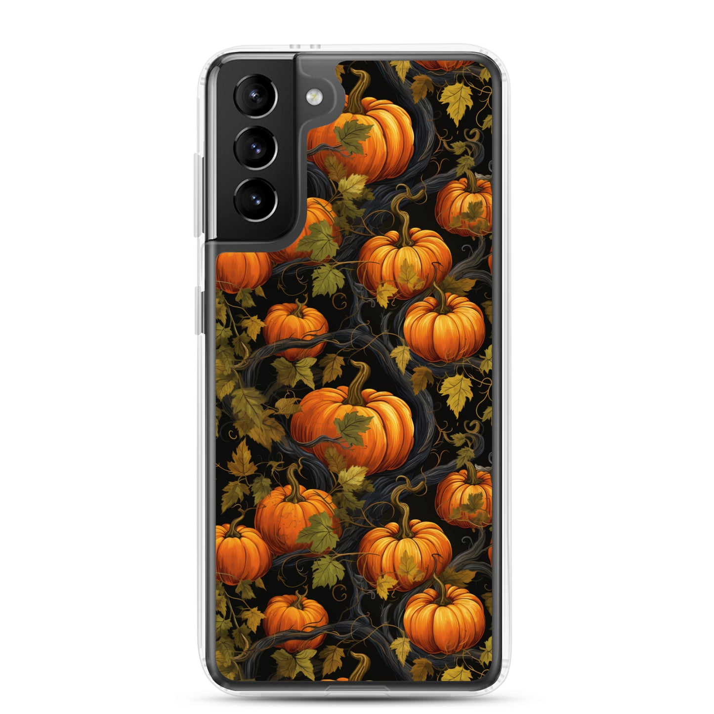 Clear Case for Samsung® Halloween Pumpkin Harvest