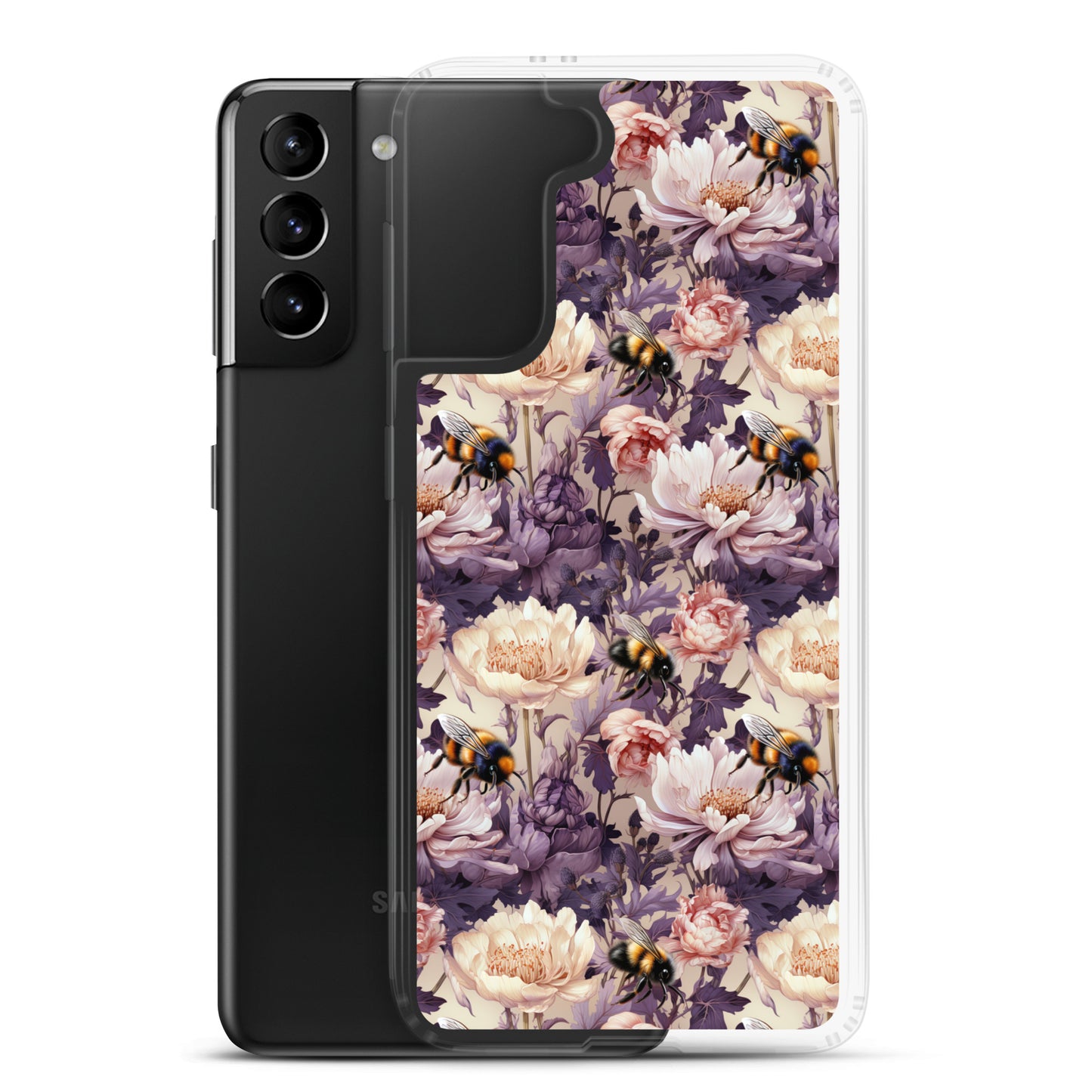 Clear Case for Samsung® Floral Bee #51