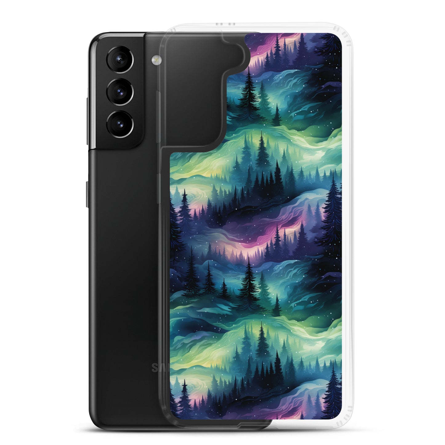 Clear Case for Samsung® Winter Fashion Northern Lights