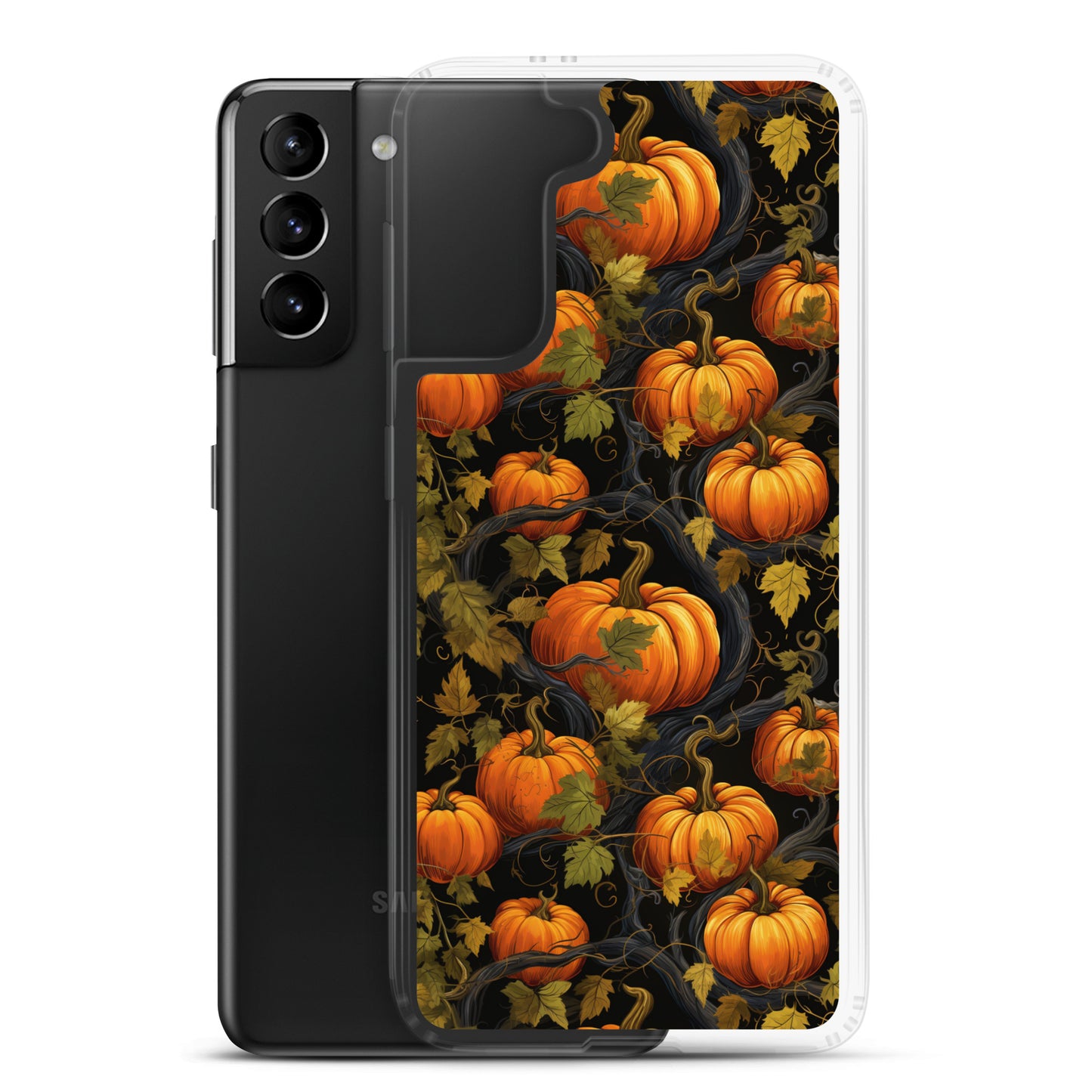 Clear Case for Samsung® Halloween Pumpkin Harvest