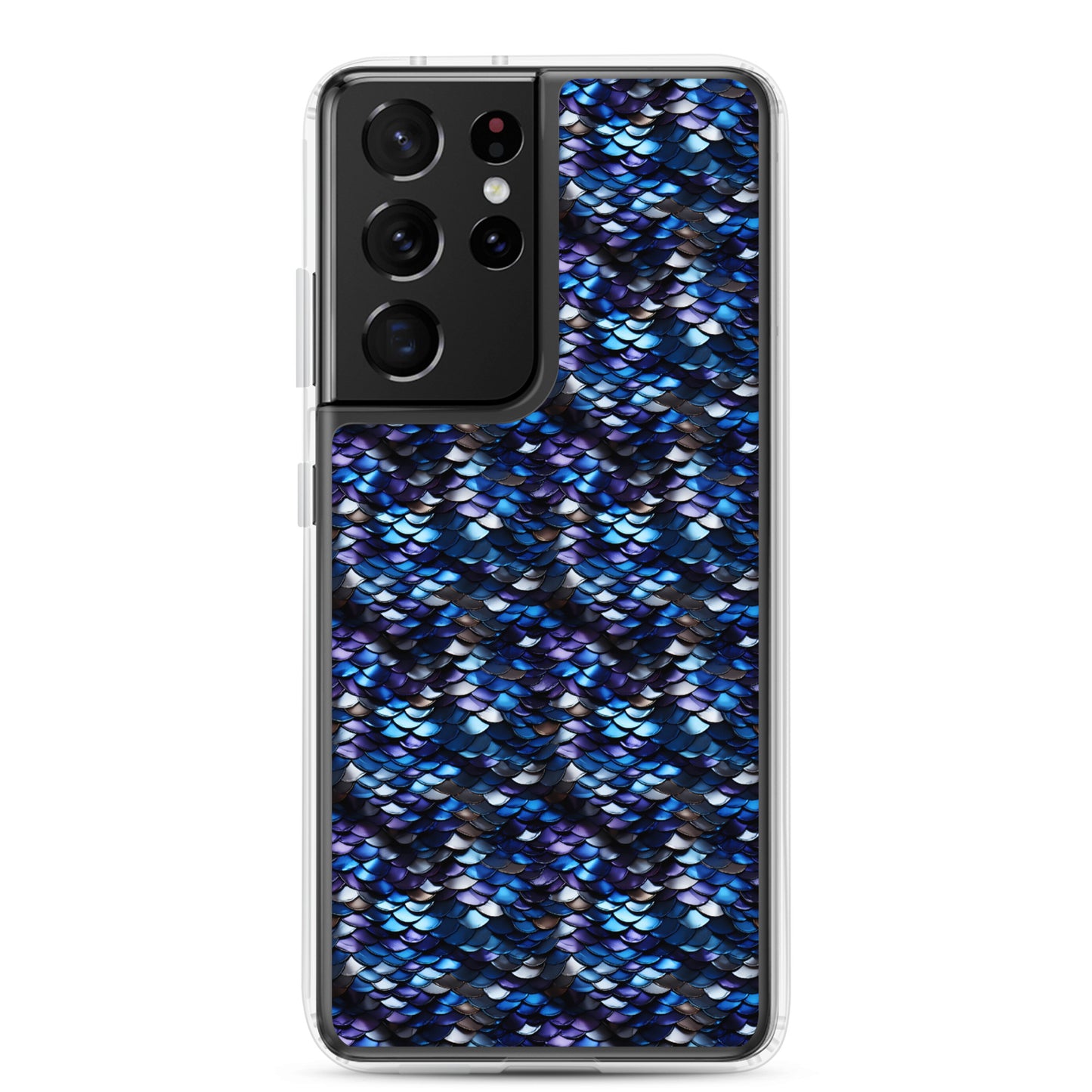 Clear Case for Samsung® Dragon Scale Blue