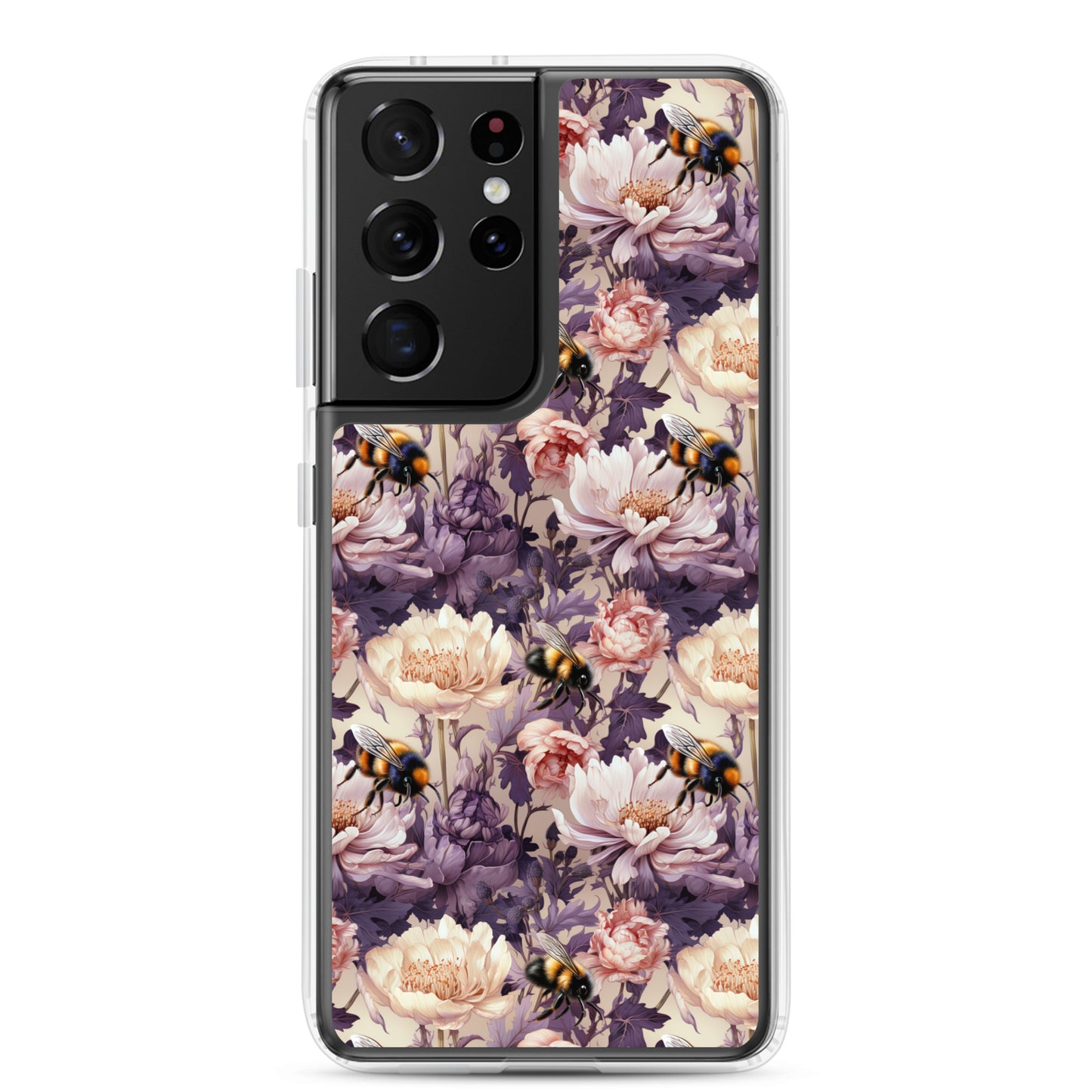 Clear Case for Samsung® Floral Bee #51