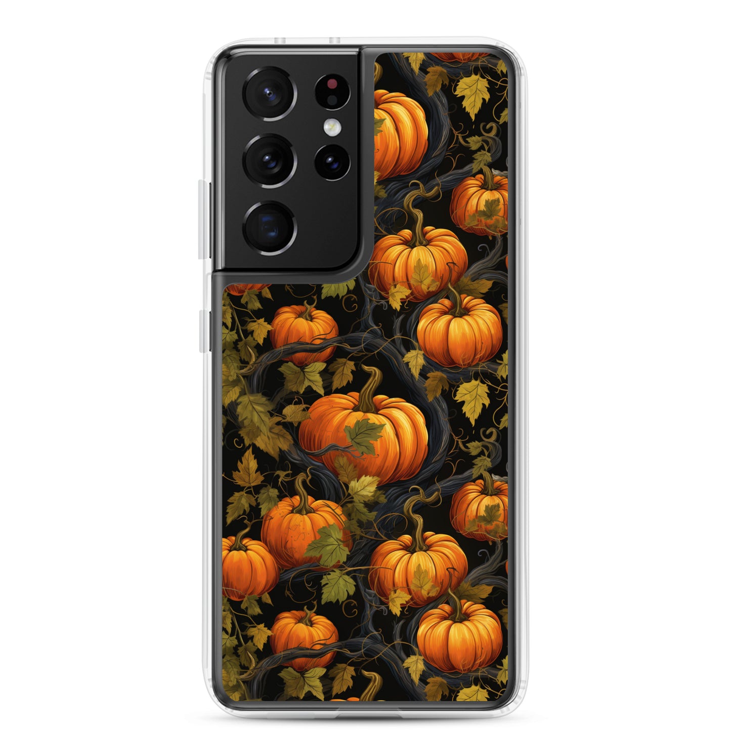 Clear Case for Samsung® Halloween Pumpkin Harvest