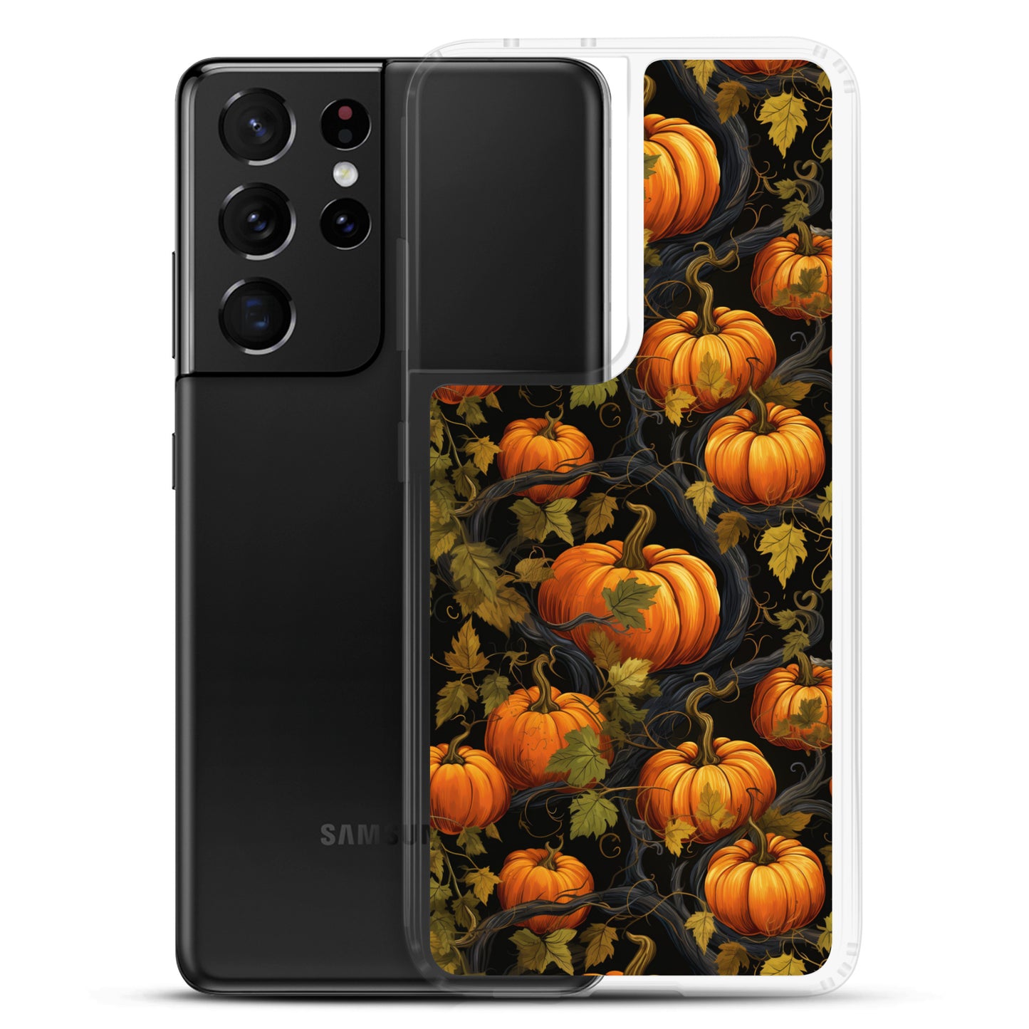 Clear Case for Samsung® Halloween Pumpkin Harvest