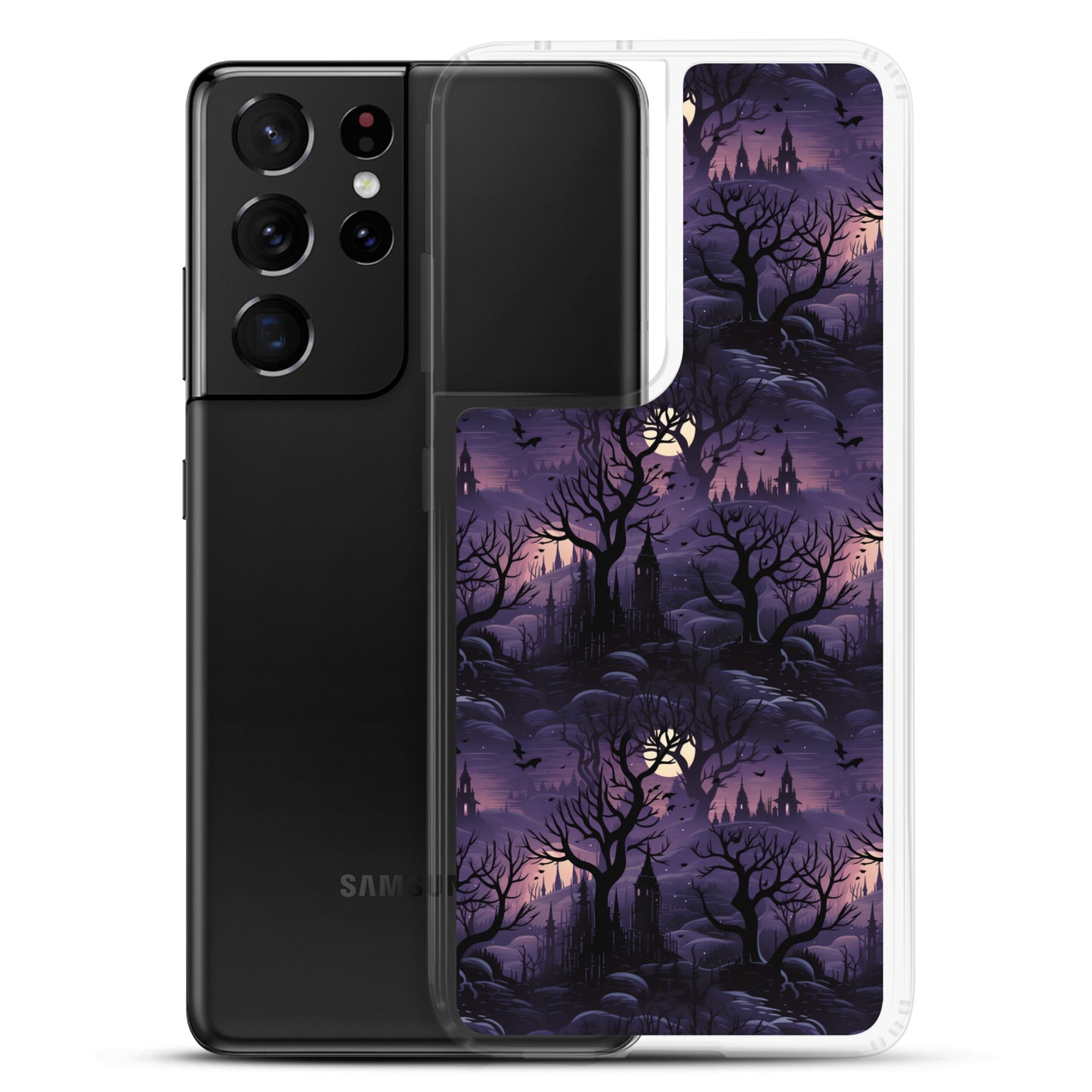 Clear Case for Samsung® Halloween Spooky Forest