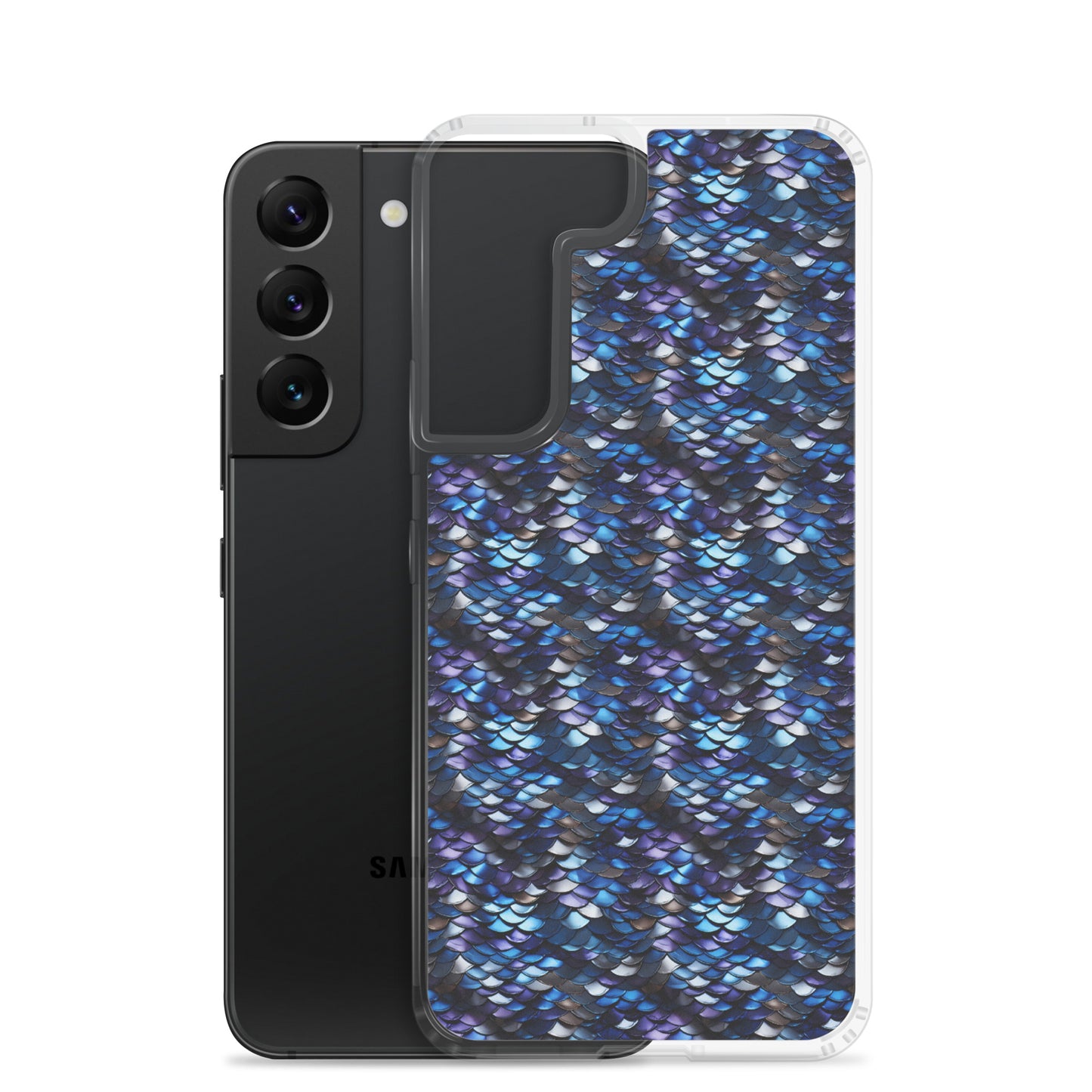 Clear Case for Samsung® Dragon Scale Blue