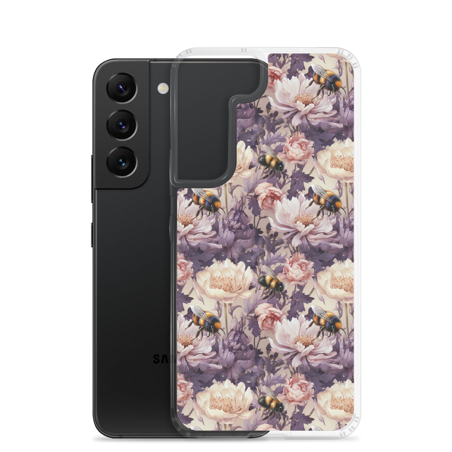 Clear Case for Samsung® Floral Bee #51