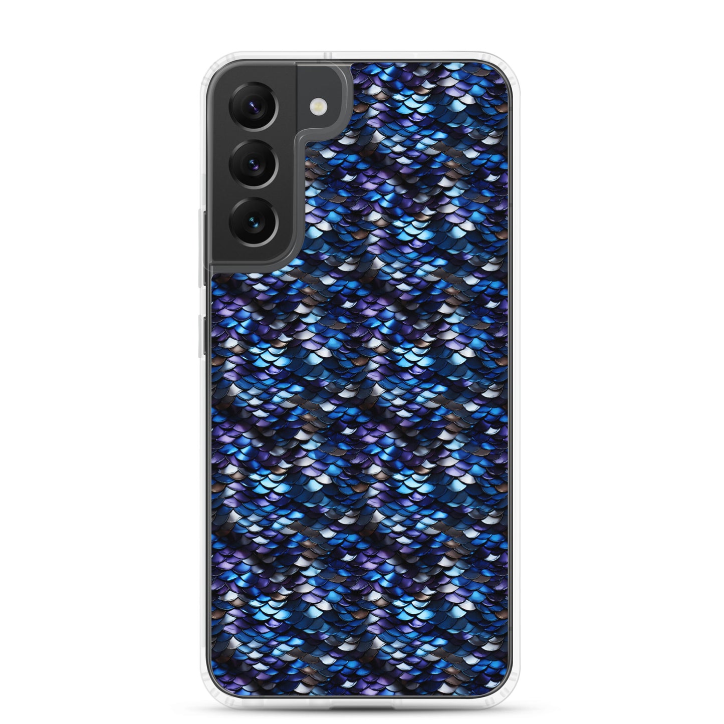 Clear Case for Samsung® Dragon Scale Blue