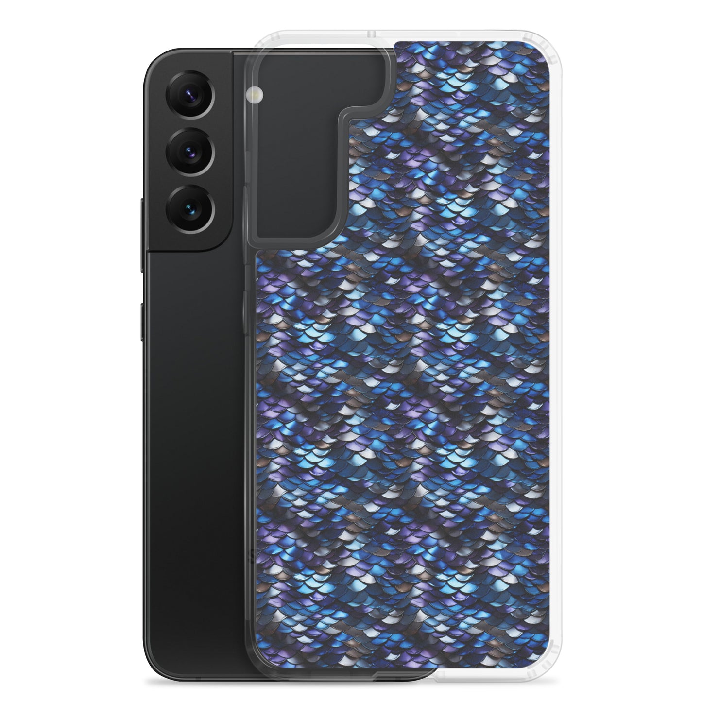 Clear Case for Samsung® Dragon Scale Blue
