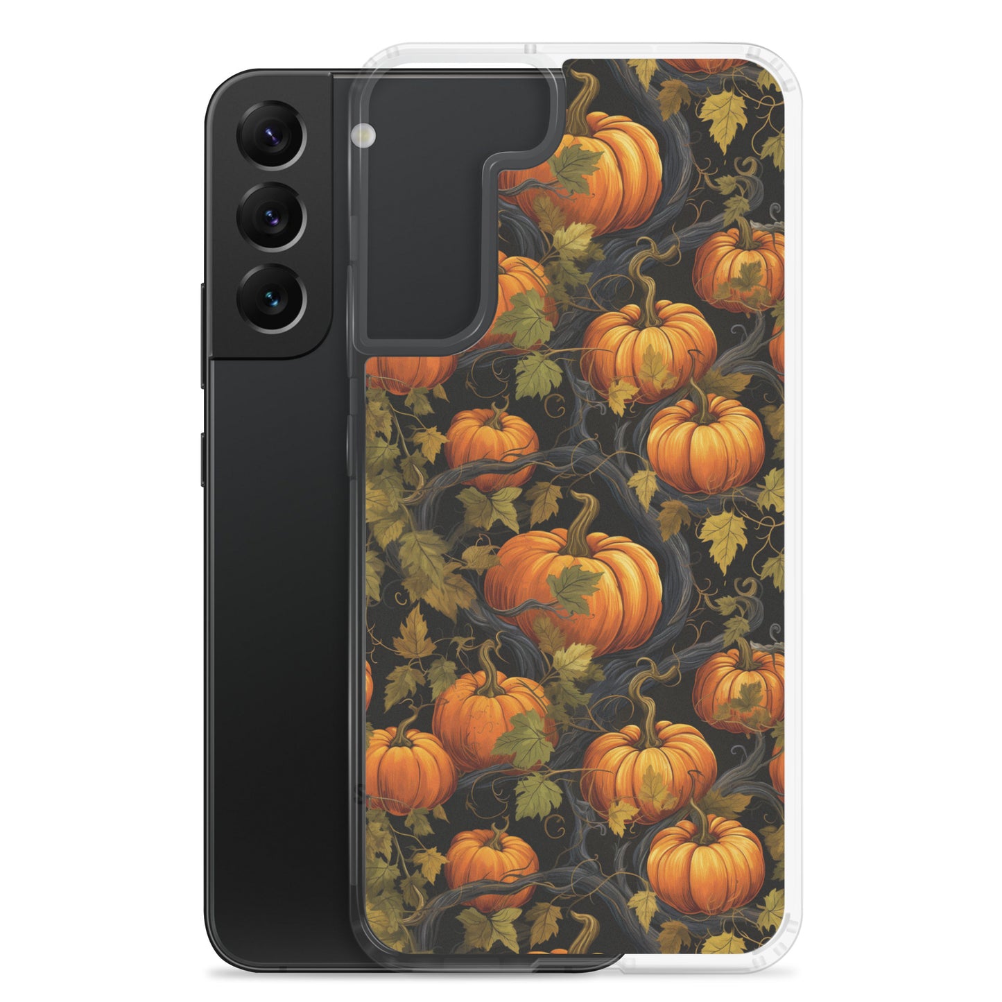 Clear Case for Samsung® Halloween Pumpkin Harvest