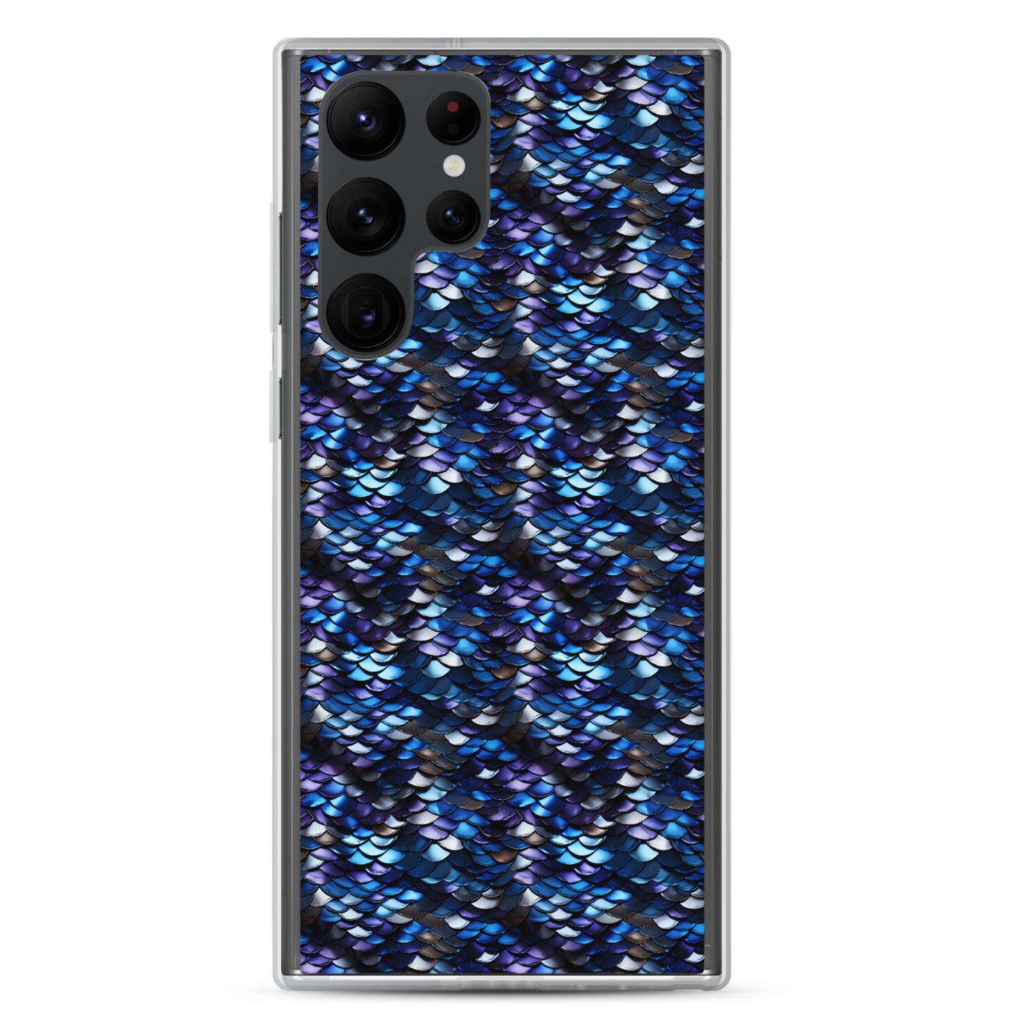 Clear Case for Samsung® Dragon Scale Blue