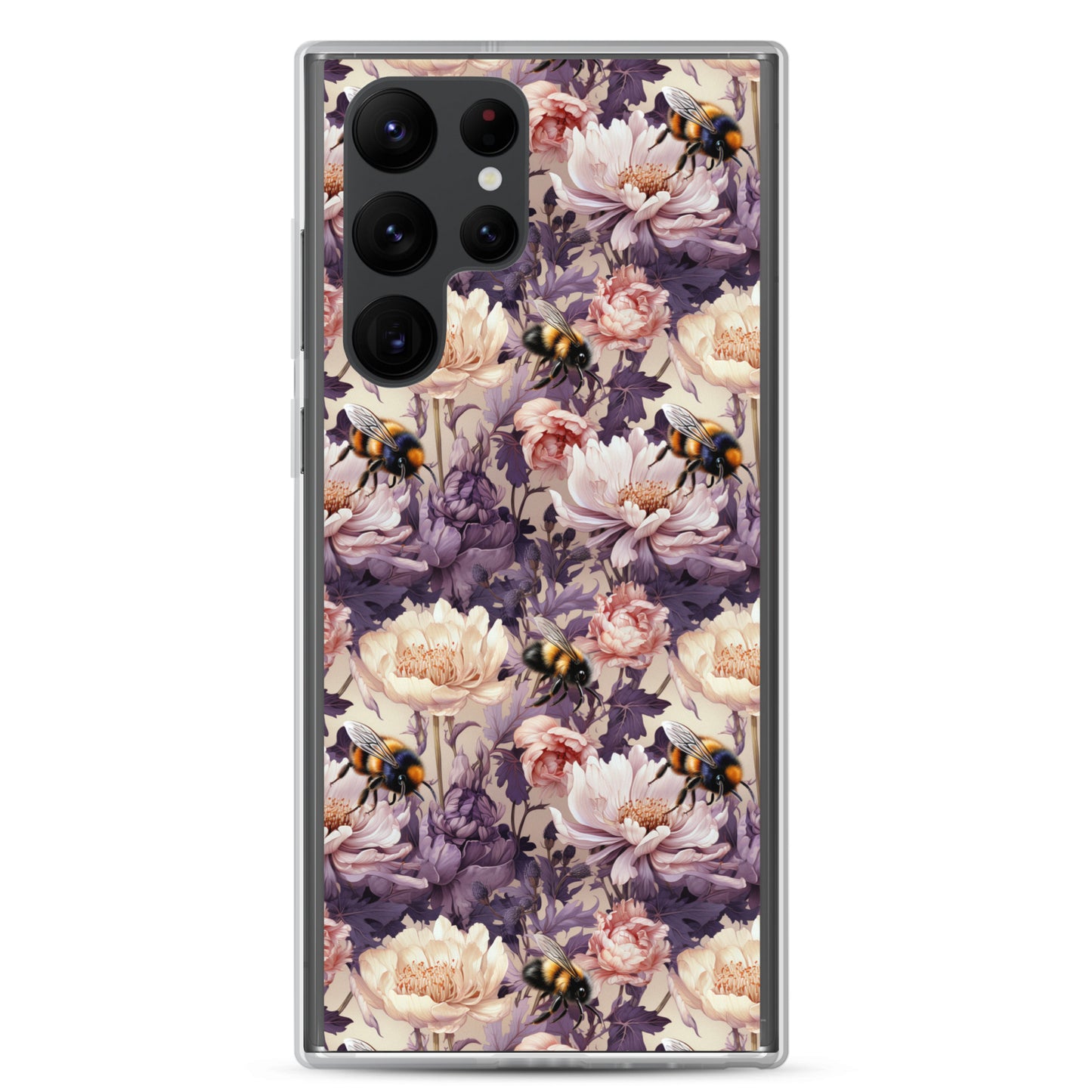 Clear Case for Samsung® Floral Bee #51