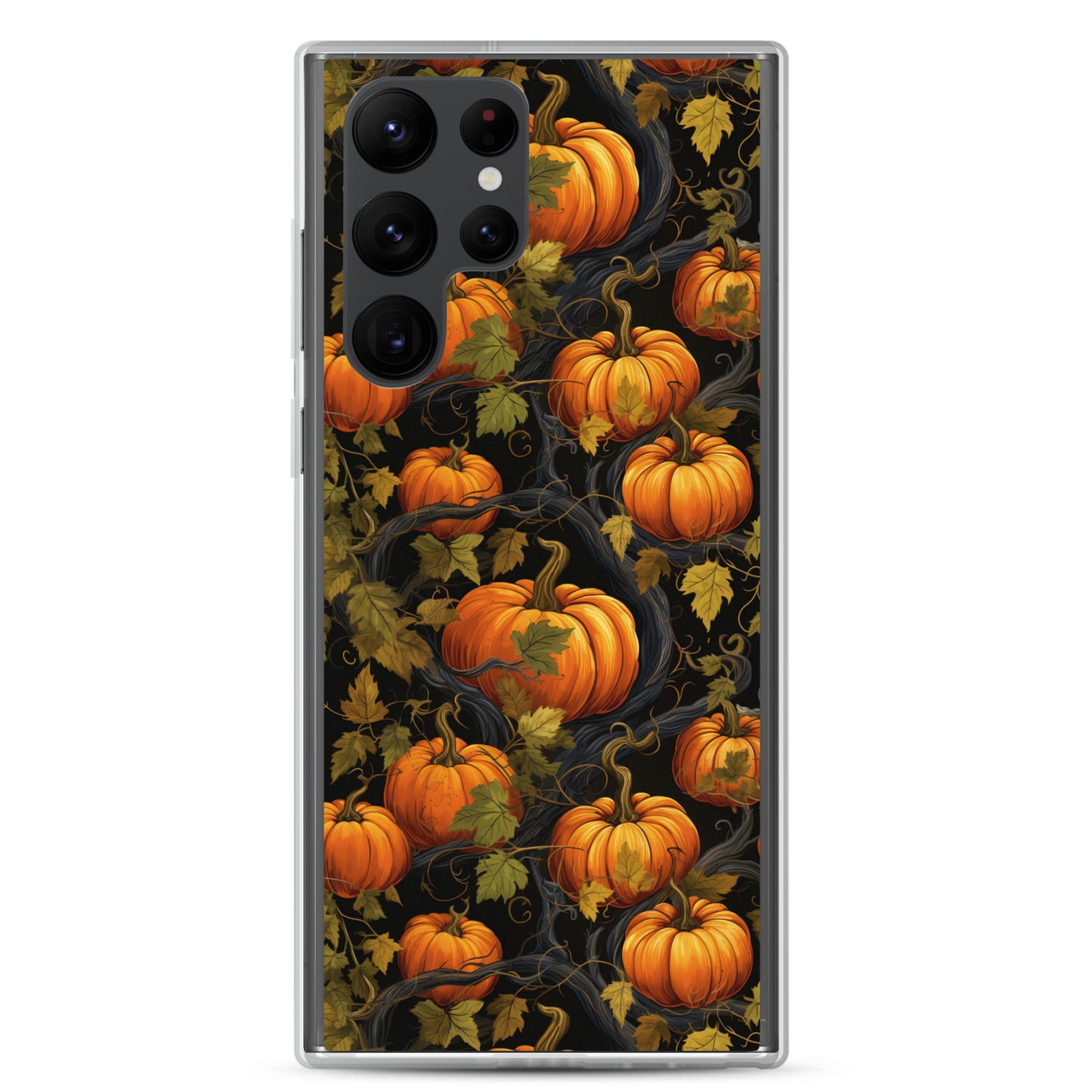 Clear Case for Samsung® Halloween Pumpkin Harvest