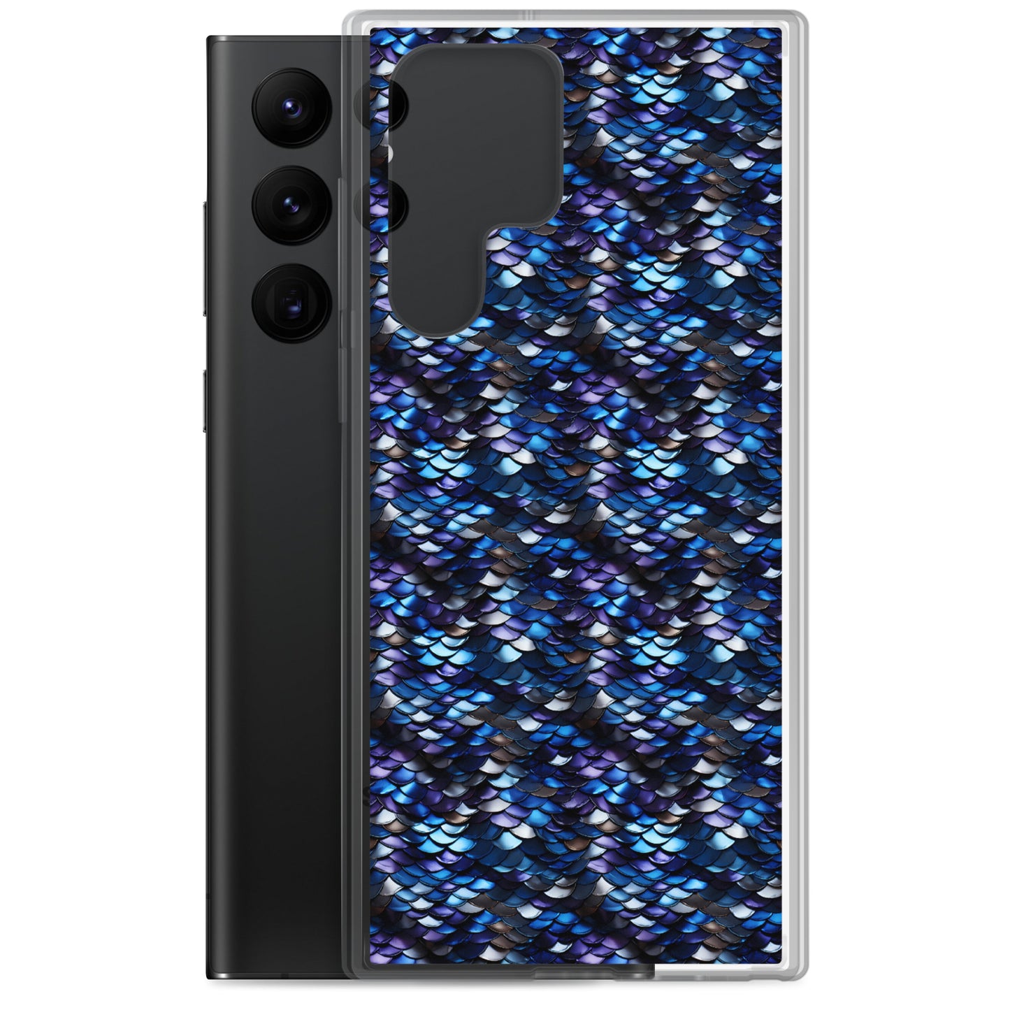 Clear Case for Samsung® Dragon Scale Blue