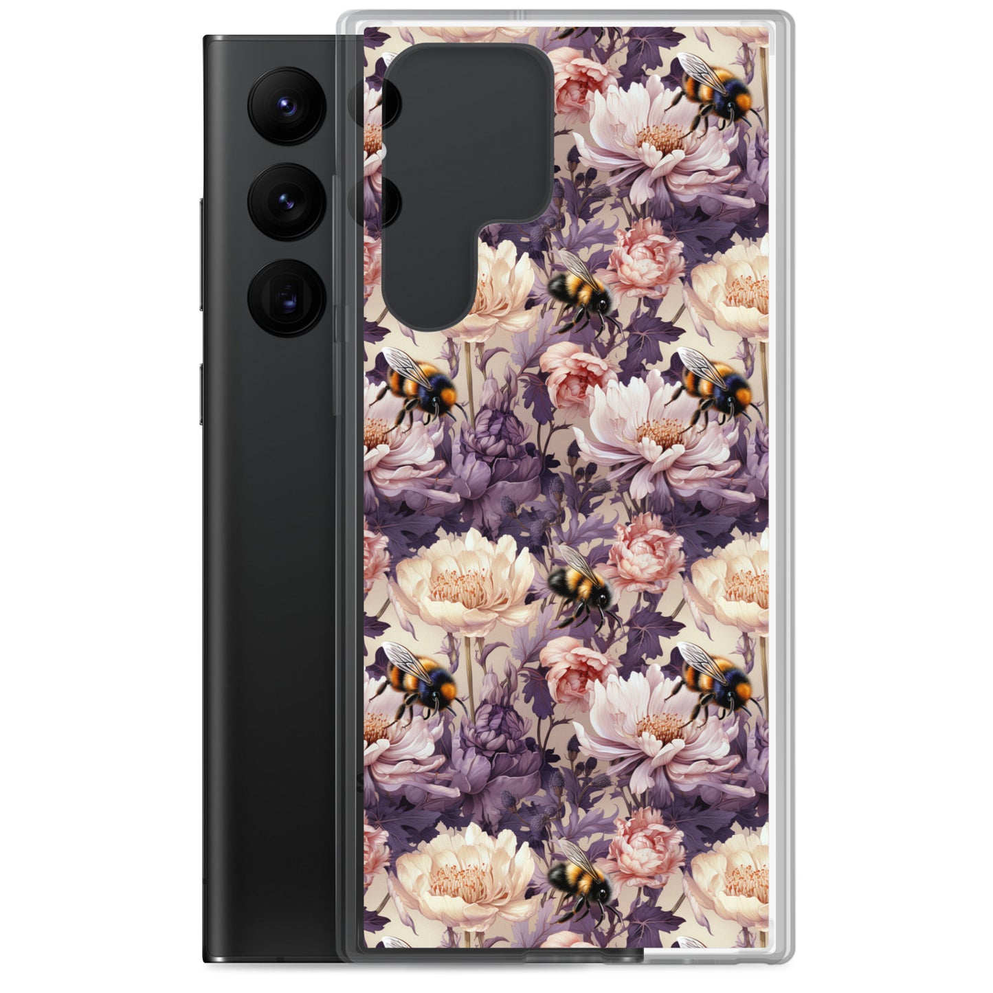 Clear Case for Samsung® Floral Bee #51