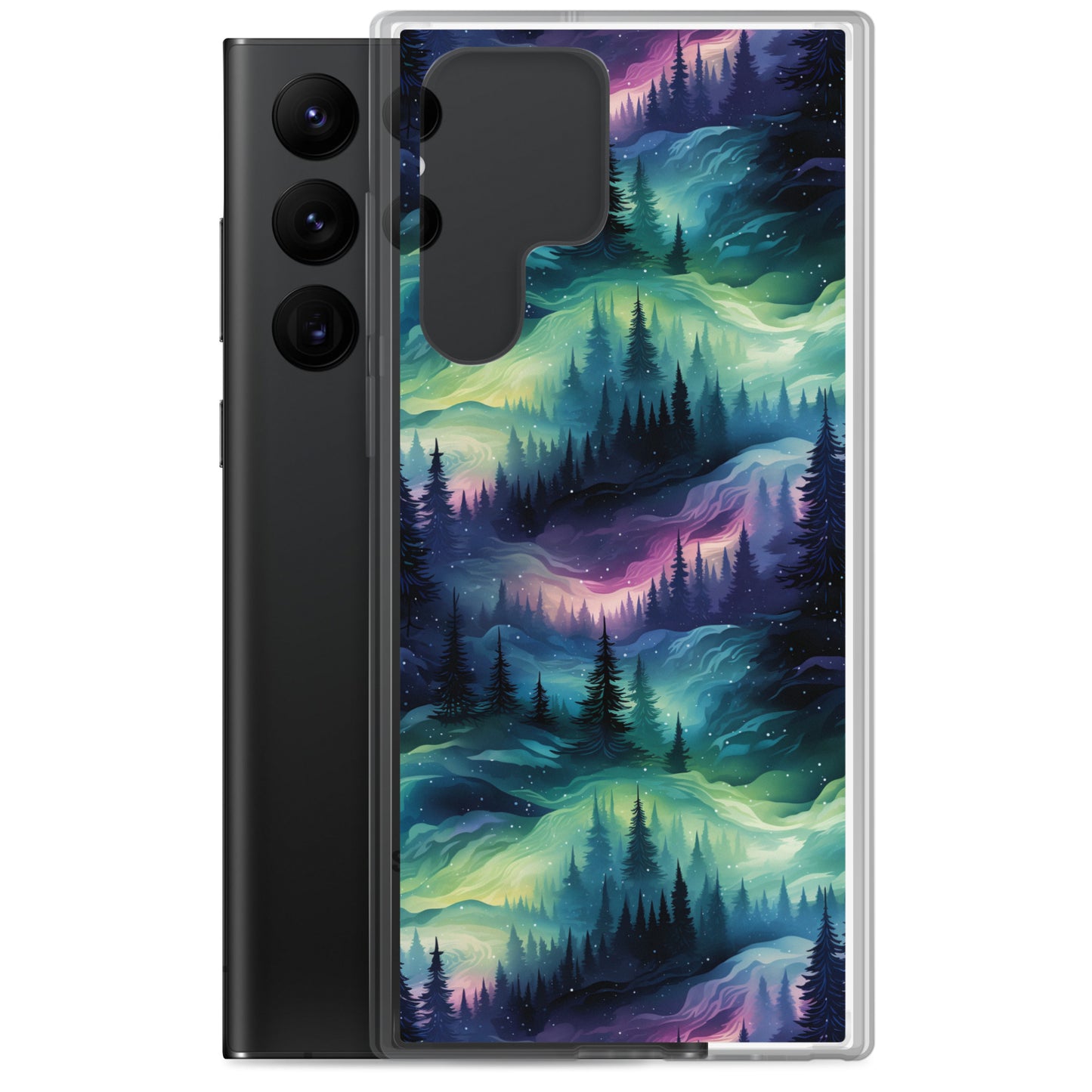 Clear Case for Samsung® Winter Fashion Northern Lights