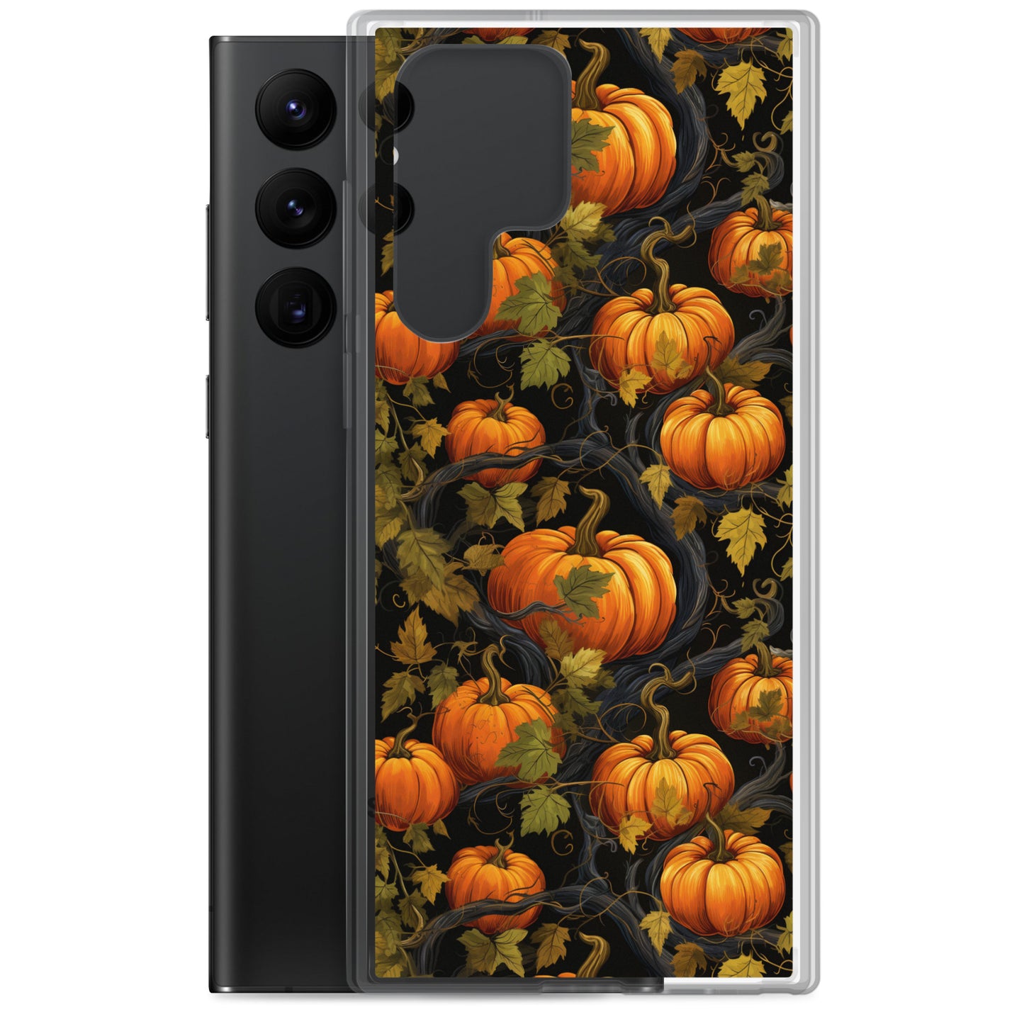 Clear Case for Samsung® Halloween Pumpkin Harvest