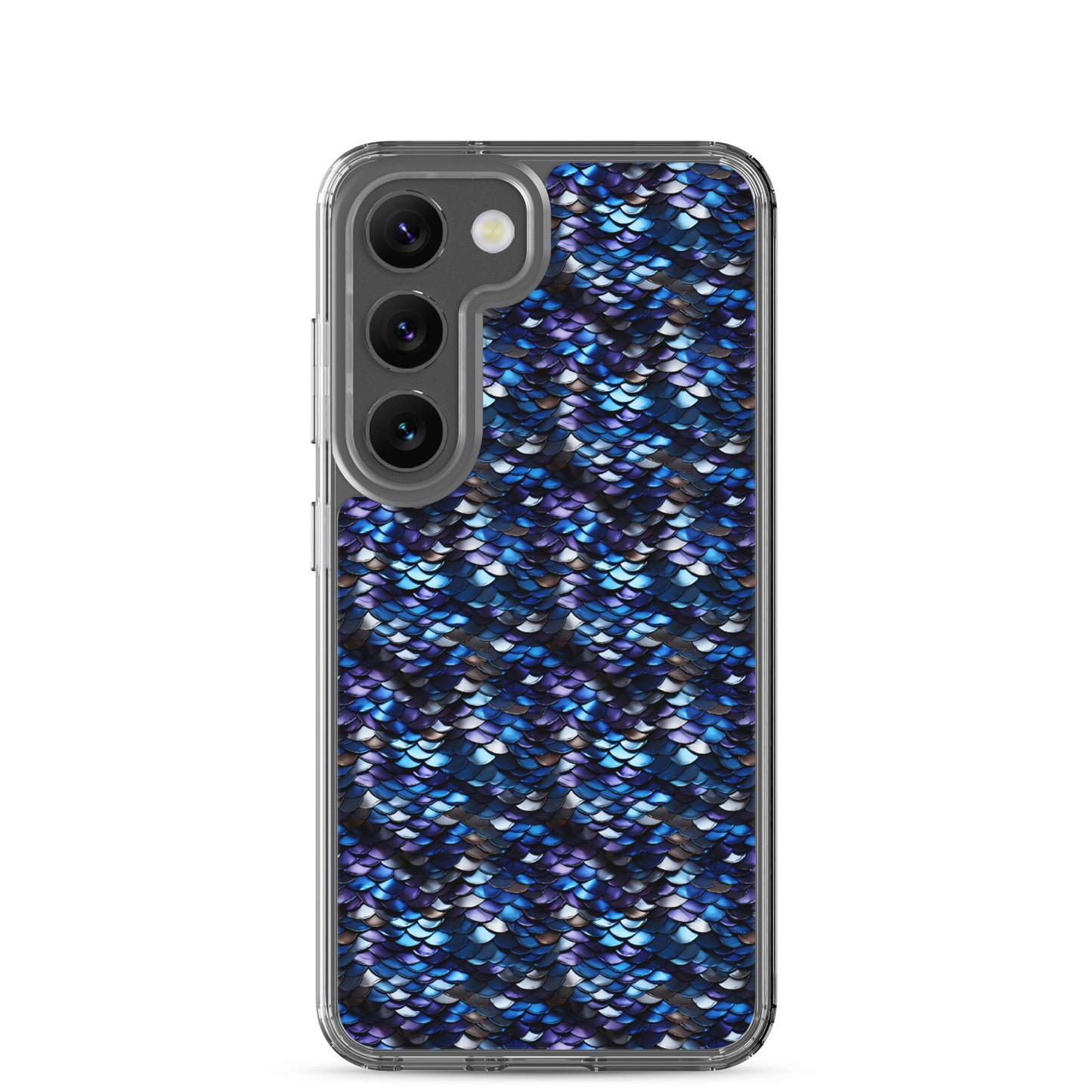 Clear Case for Samsung® Dragon Scale Blue