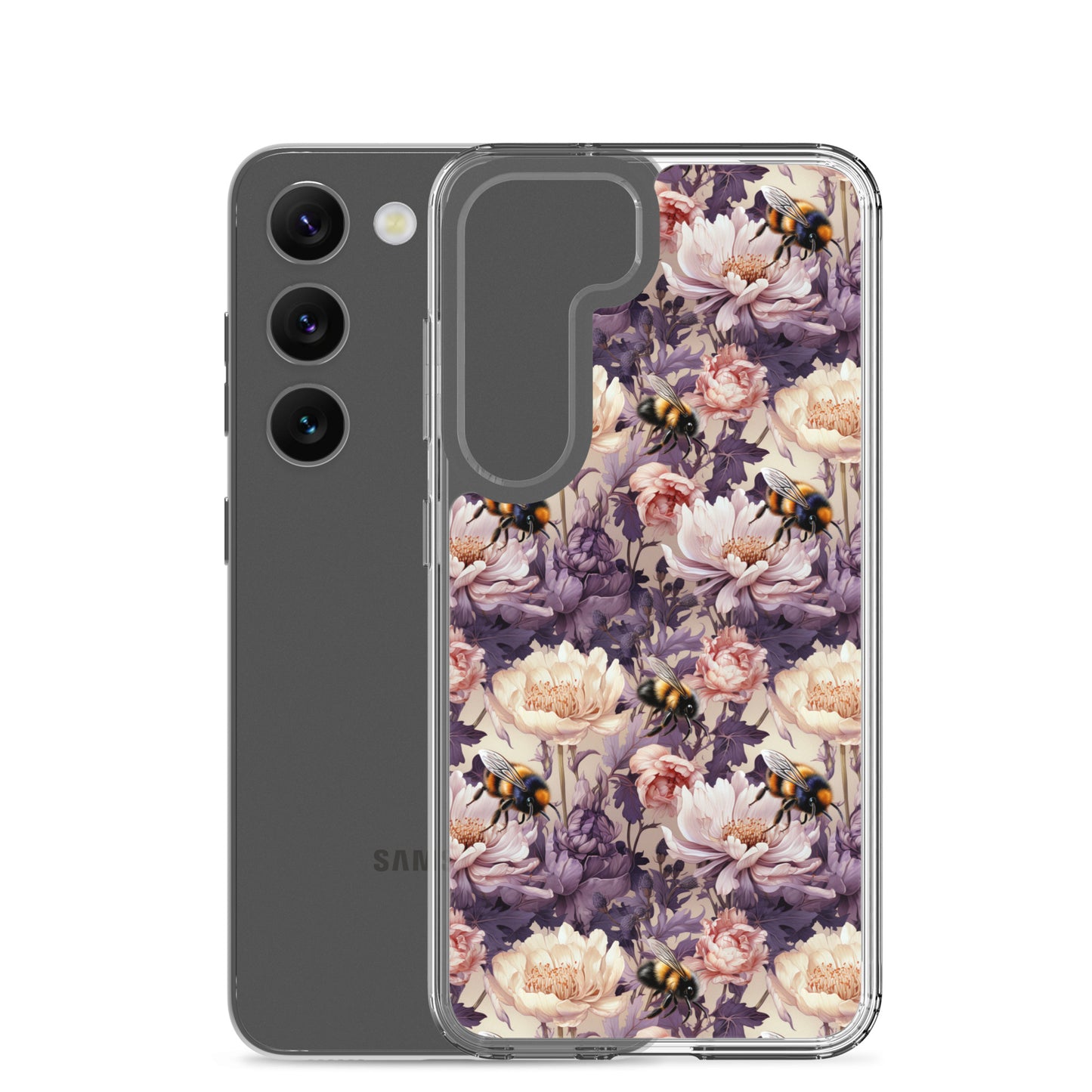 Clear Case for Samsung® Floral Bee #51
