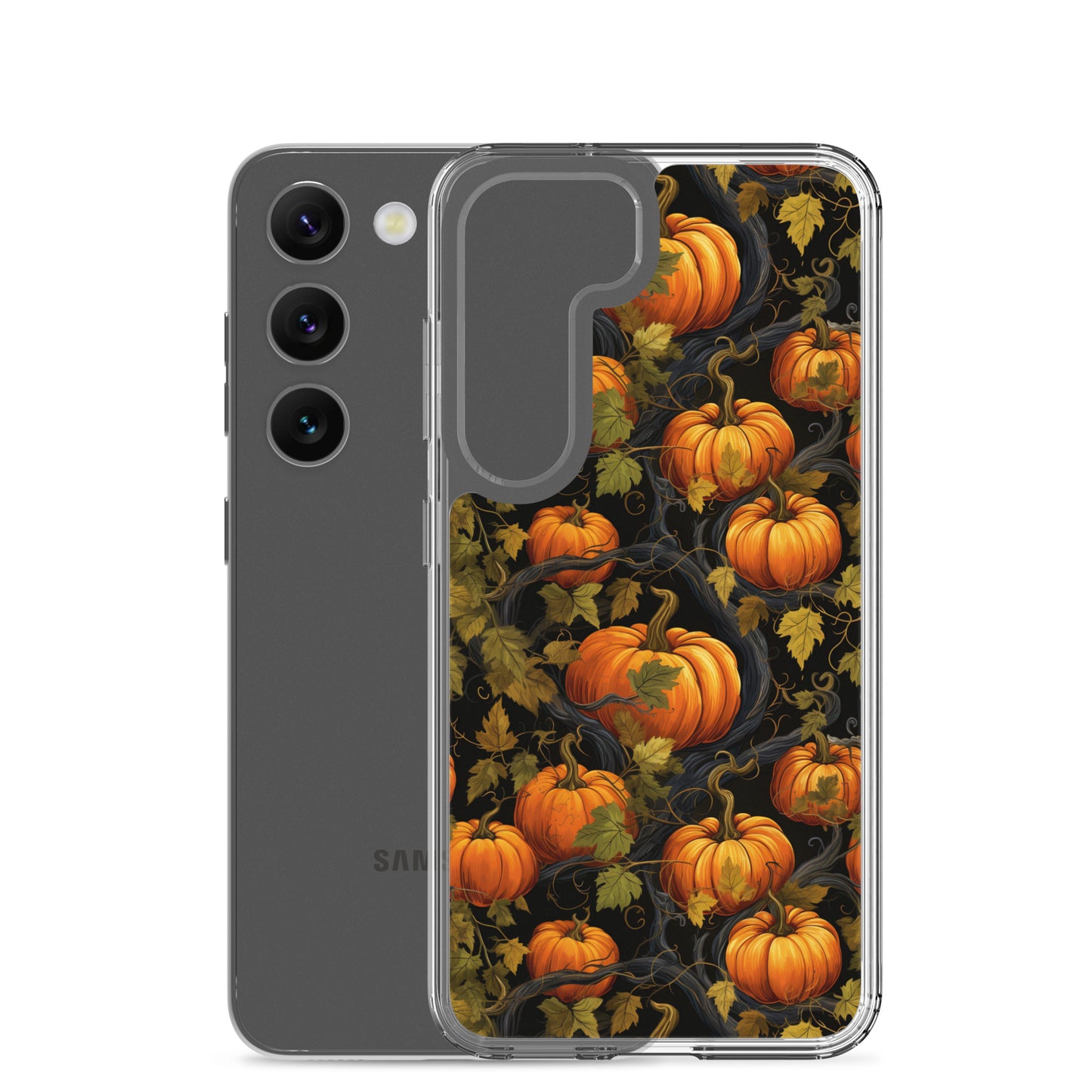 Clear Case for Samsung® Halloween Pumpkin Harvest