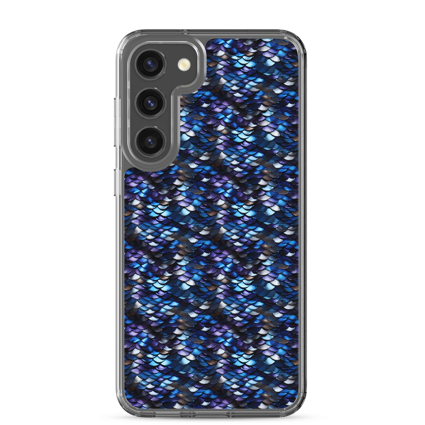 Clear Case for Samsung® Dragon Scale Blue
