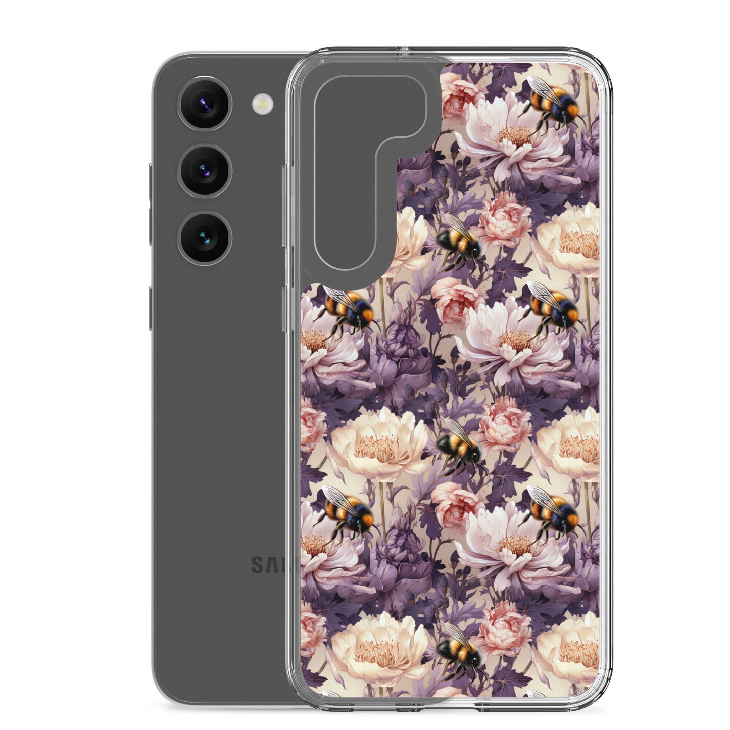 Clear Case for Samsung® Floral Bee #51