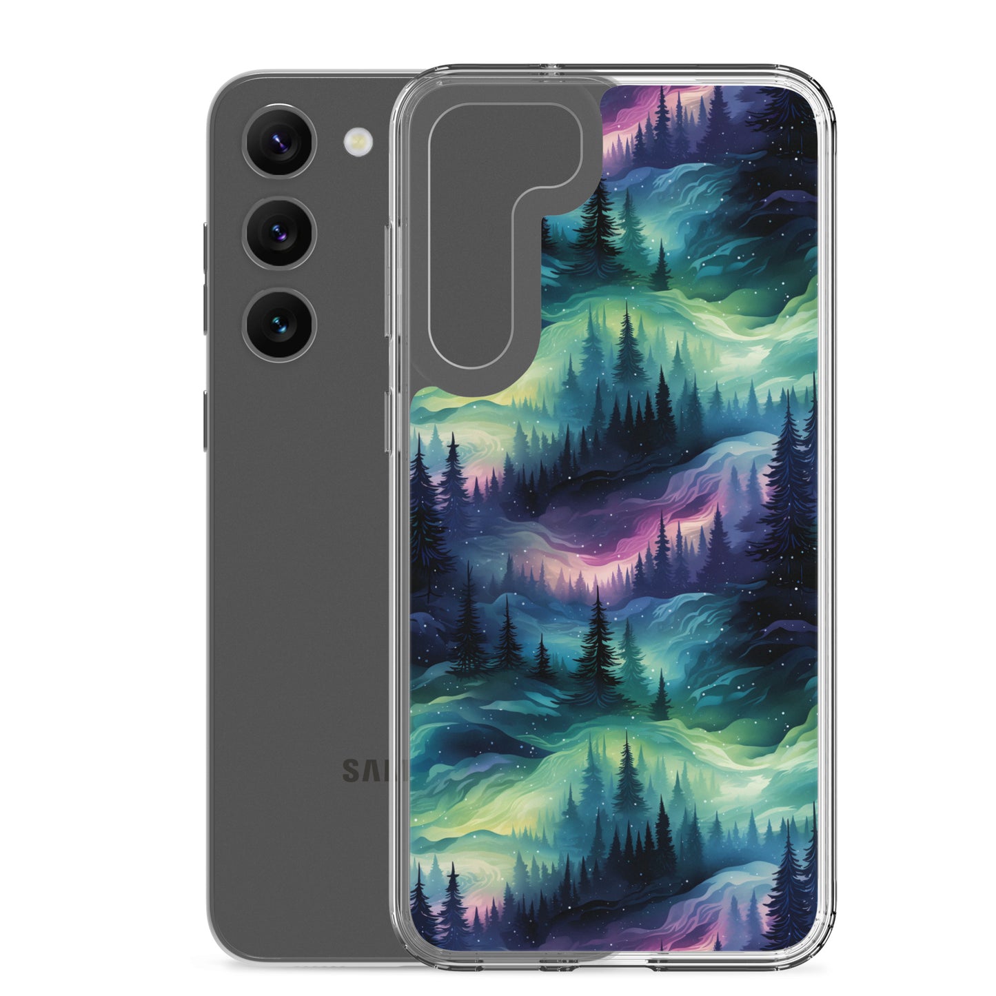 Clear Case for Samsung® Winter Fashion Northern Lights