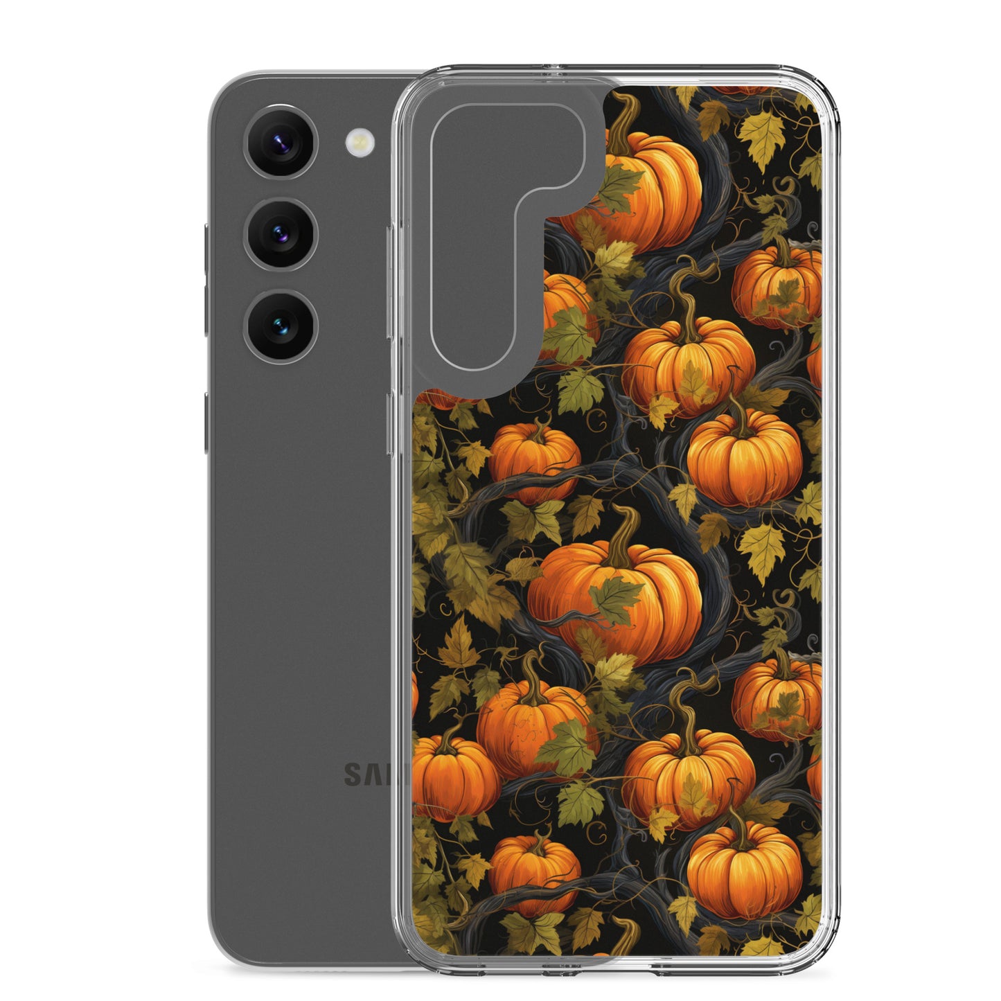 Clear Case for Samsung® Halloween Pumpkin Harvest