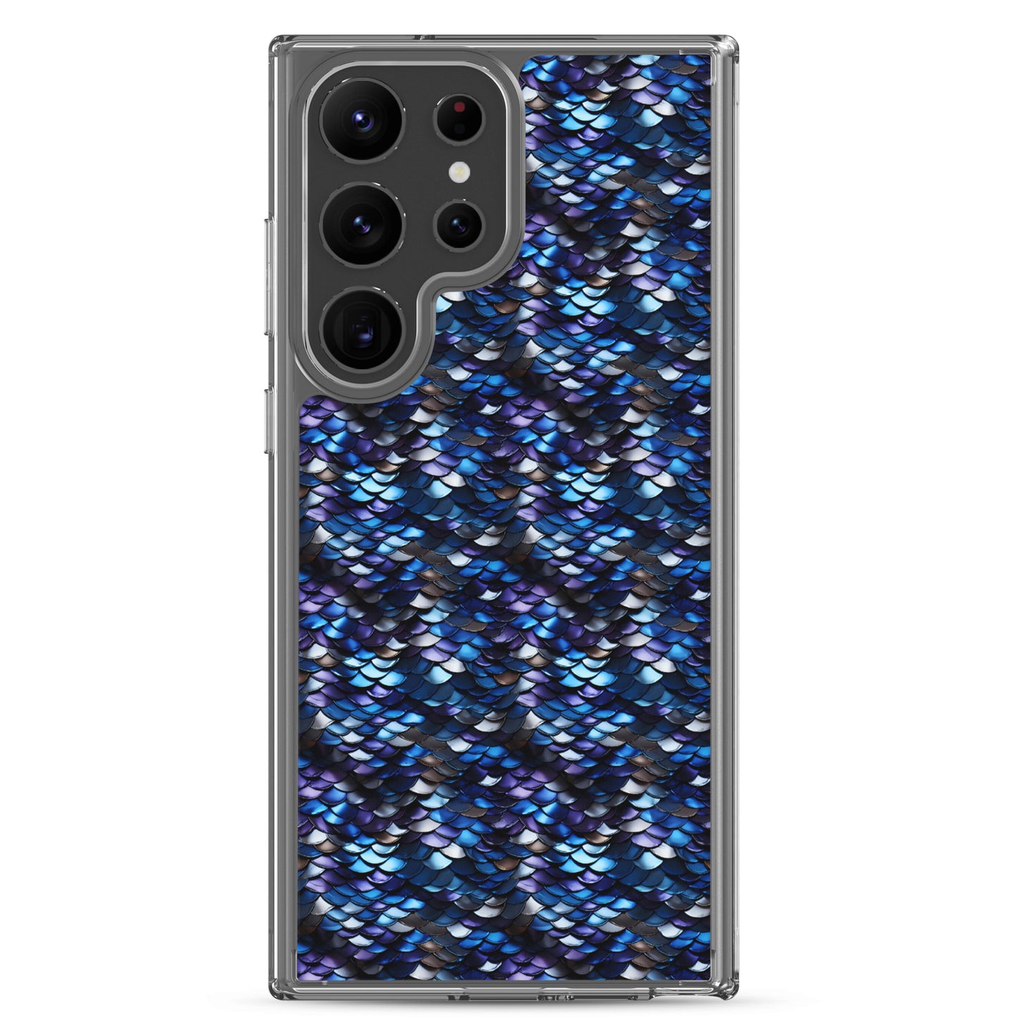Clear Case for Samsung® Dragon Scale Blue