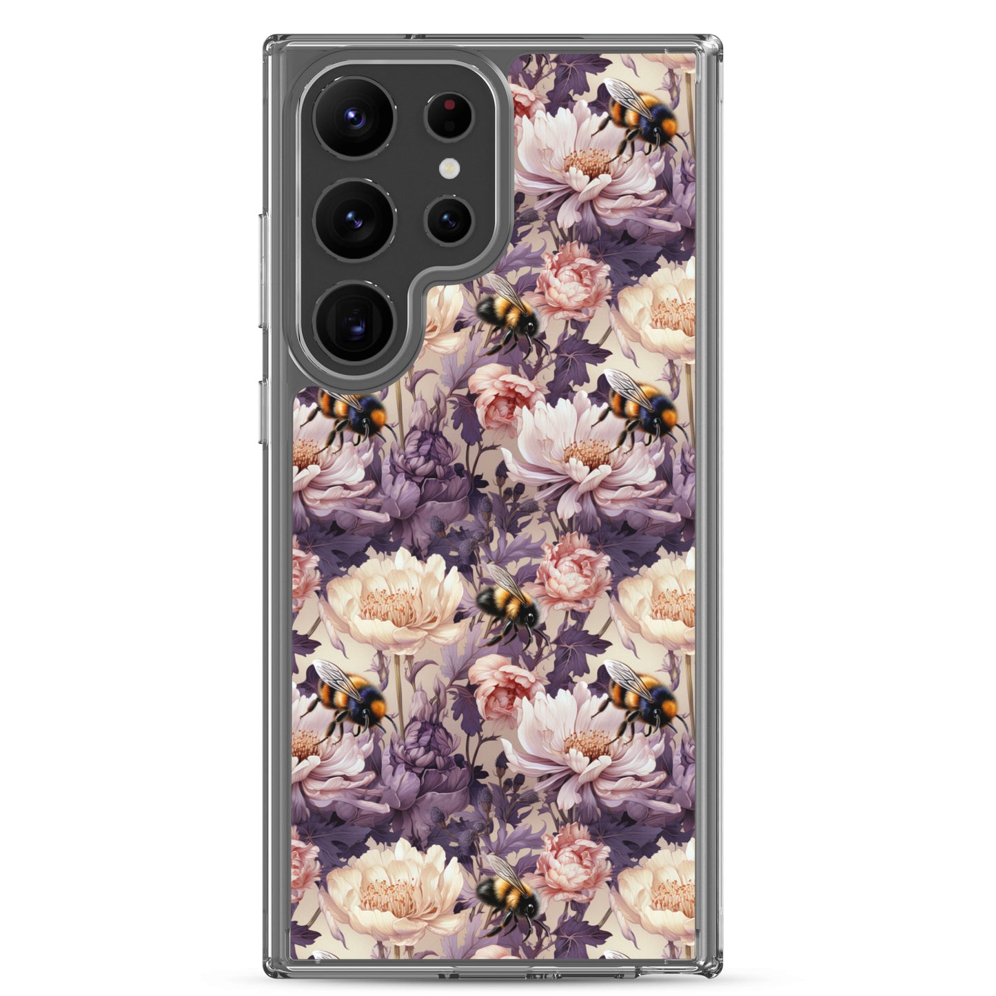Clear Case for Samsung® Floral Bee #51