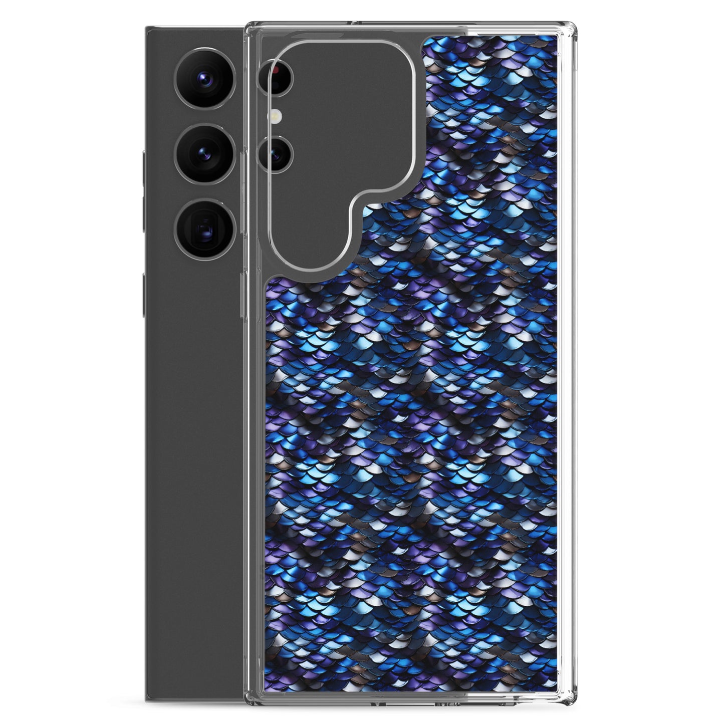Clear Case for Samsung® Dragon Scale Blue