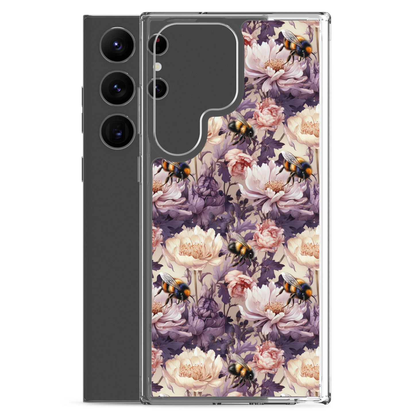 Clear Case for Samsung® Floral Bee #51