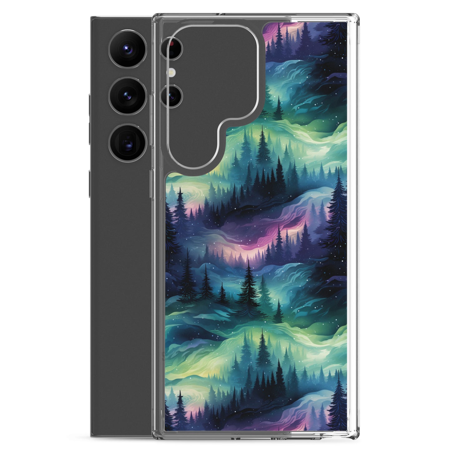 Clear Case for Samsung® Winter Fashion Northern Lights