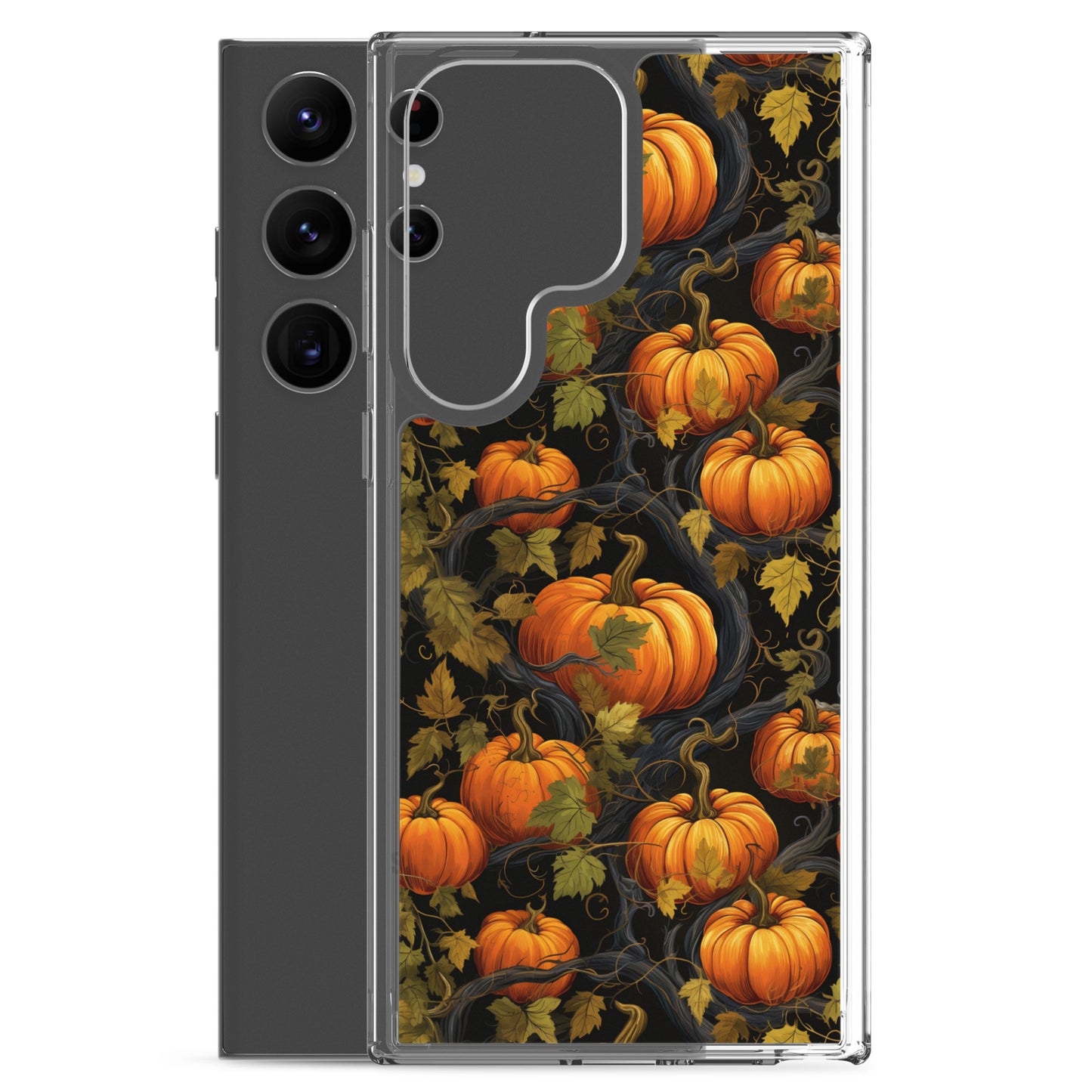 Clear Case for Samsung® Halloween Pumpkin Harvest