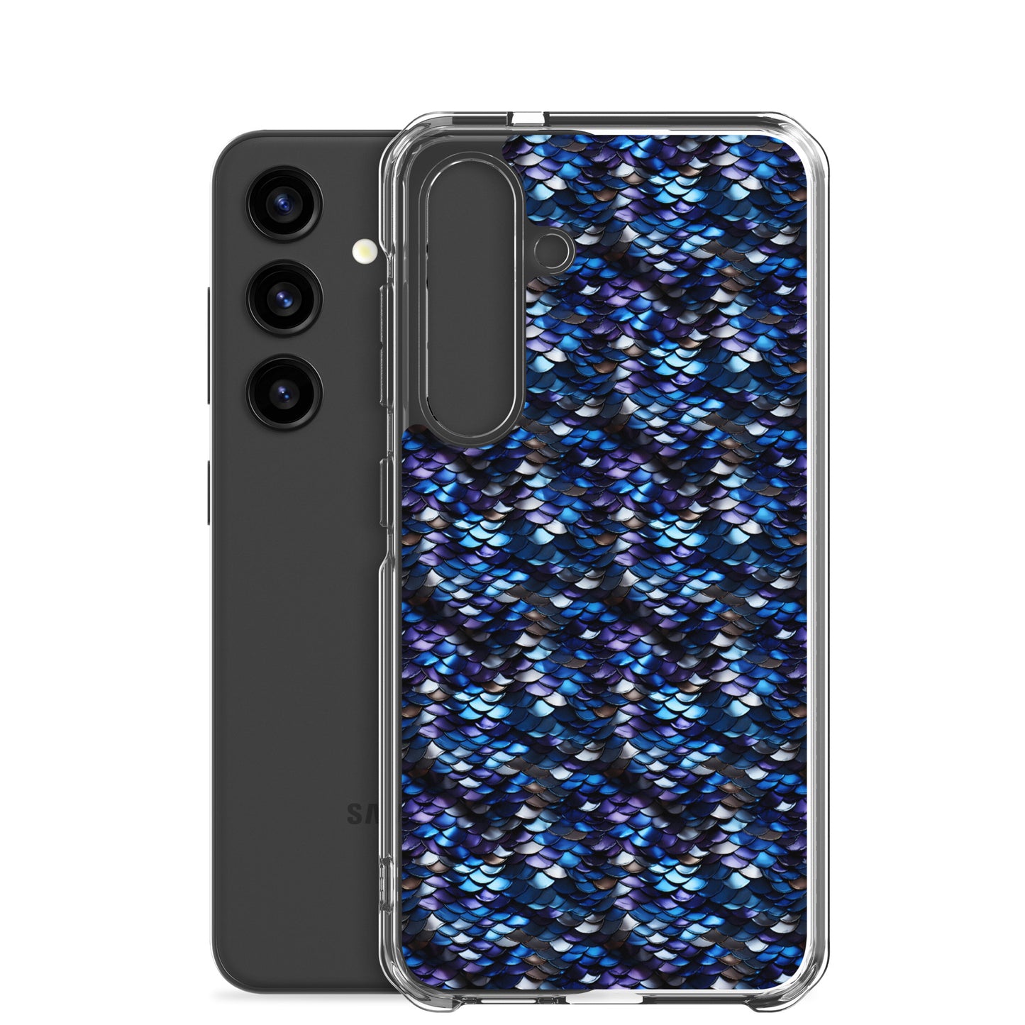 Clear Case for Samsung® Dragon Scale Blue