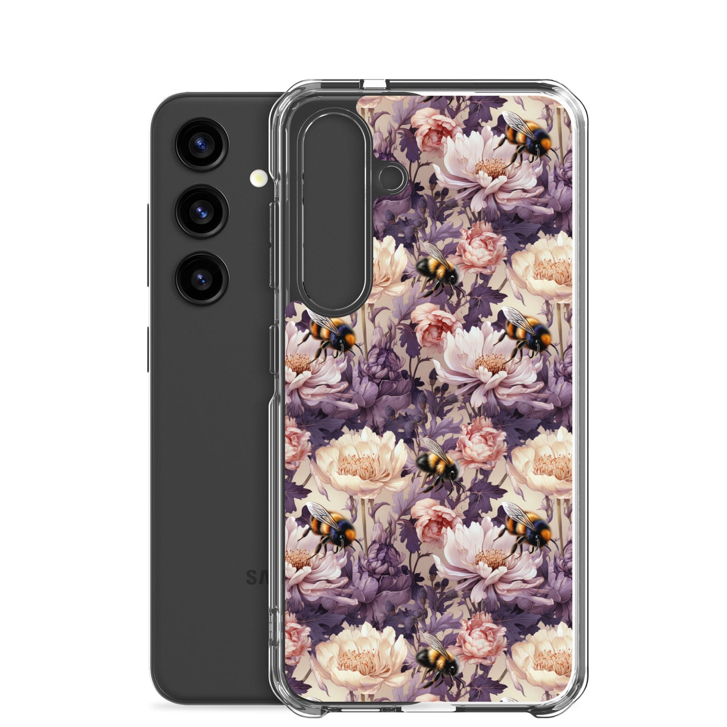 Clear Case for Samsung® Floral Bee #51