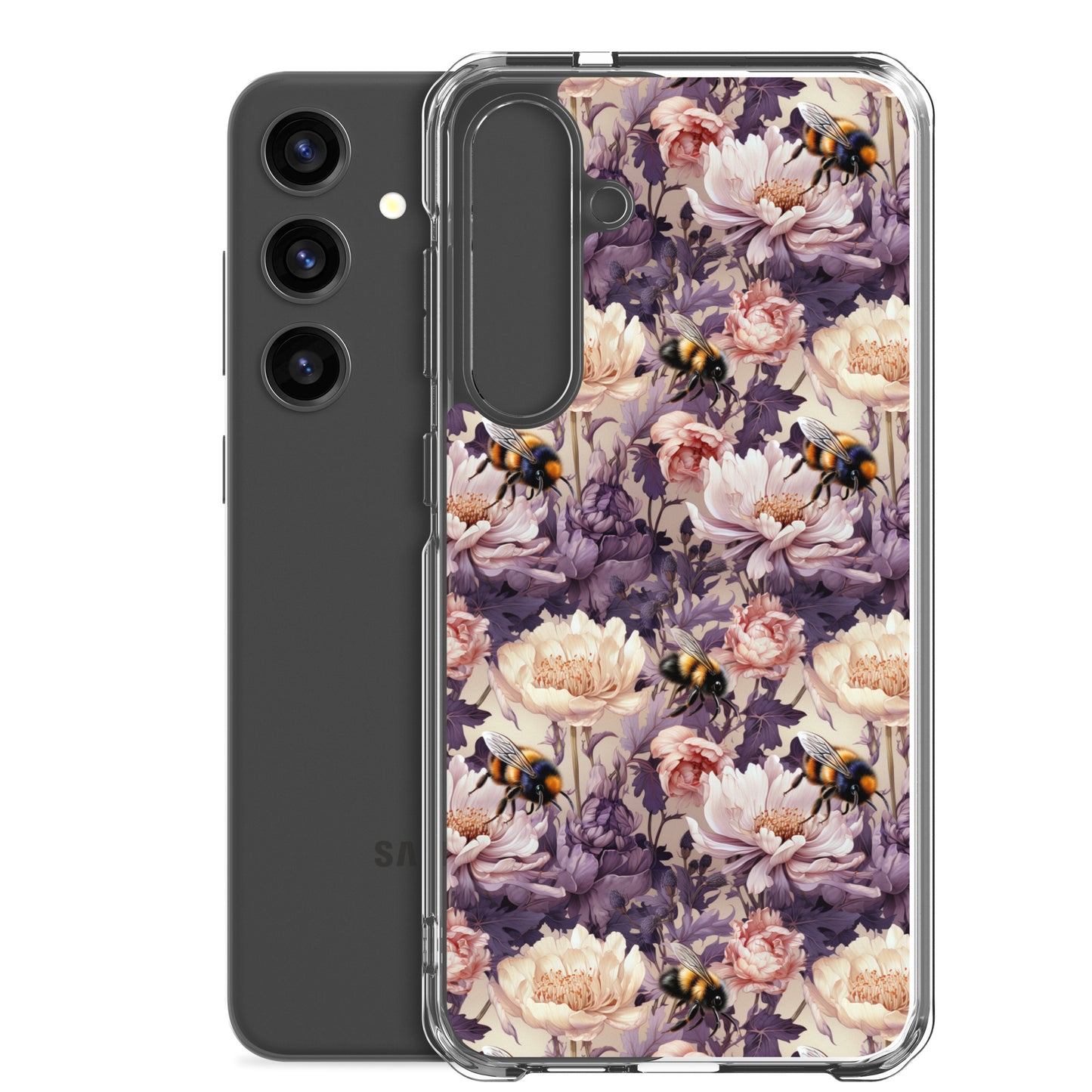 Clear Case for Samsung® Floral Bee #51