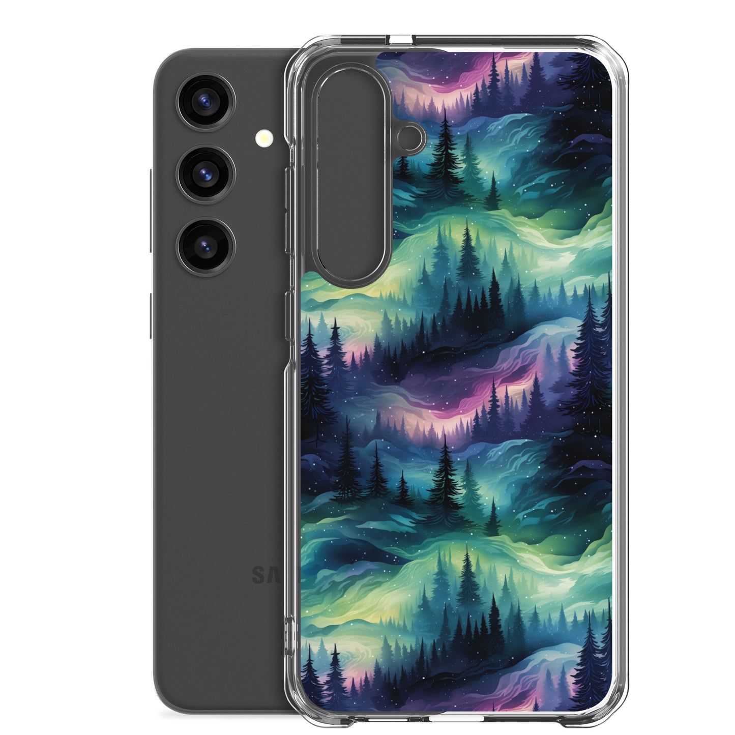 Clear Case for Samsung® Winter Fashion Northern Lights