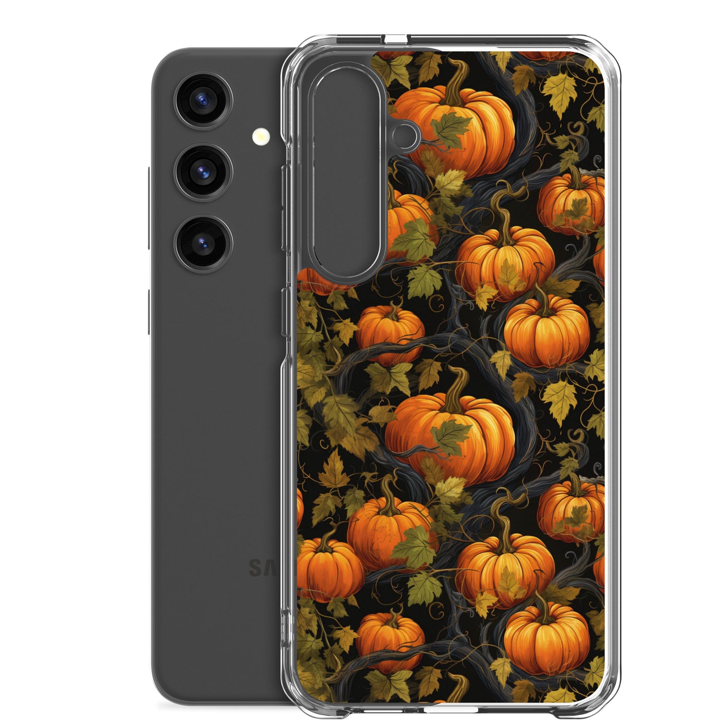 Clear Case for Samsung® Halloween Pumpkin Harvest