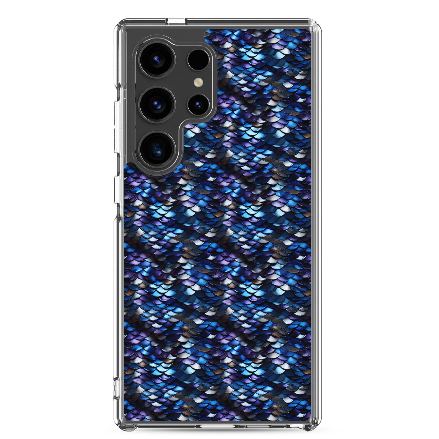 Clear Case for Samsung® Dragon Scale Blue